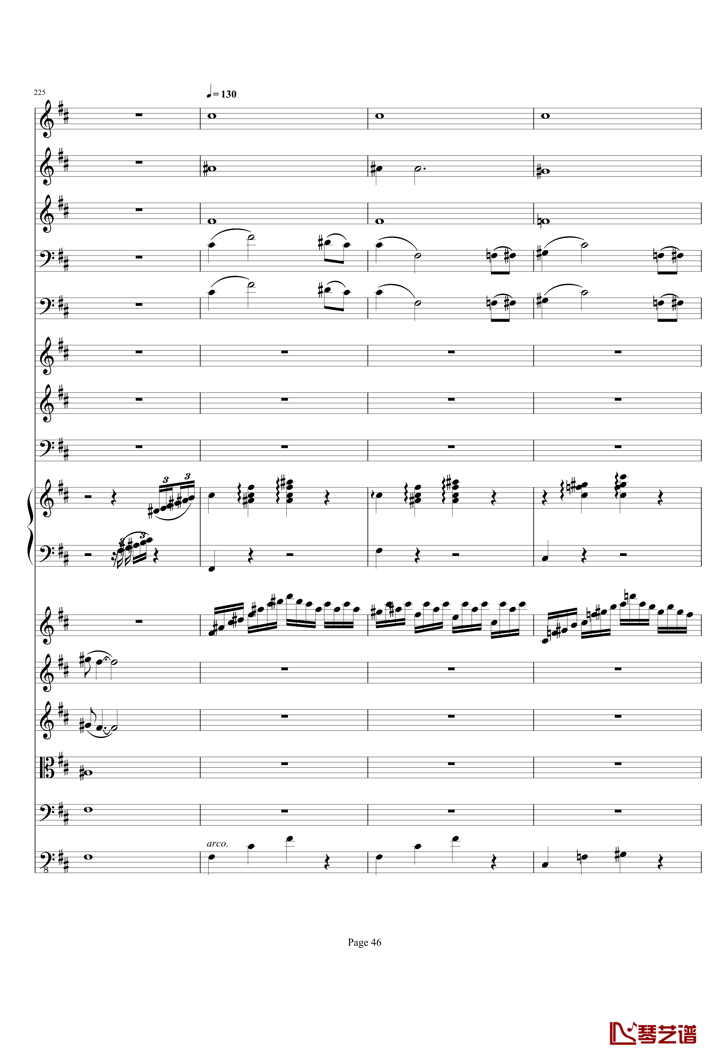 b小调小提琴协奏曲第三乐章钢琴谱-总谱-项道荣46