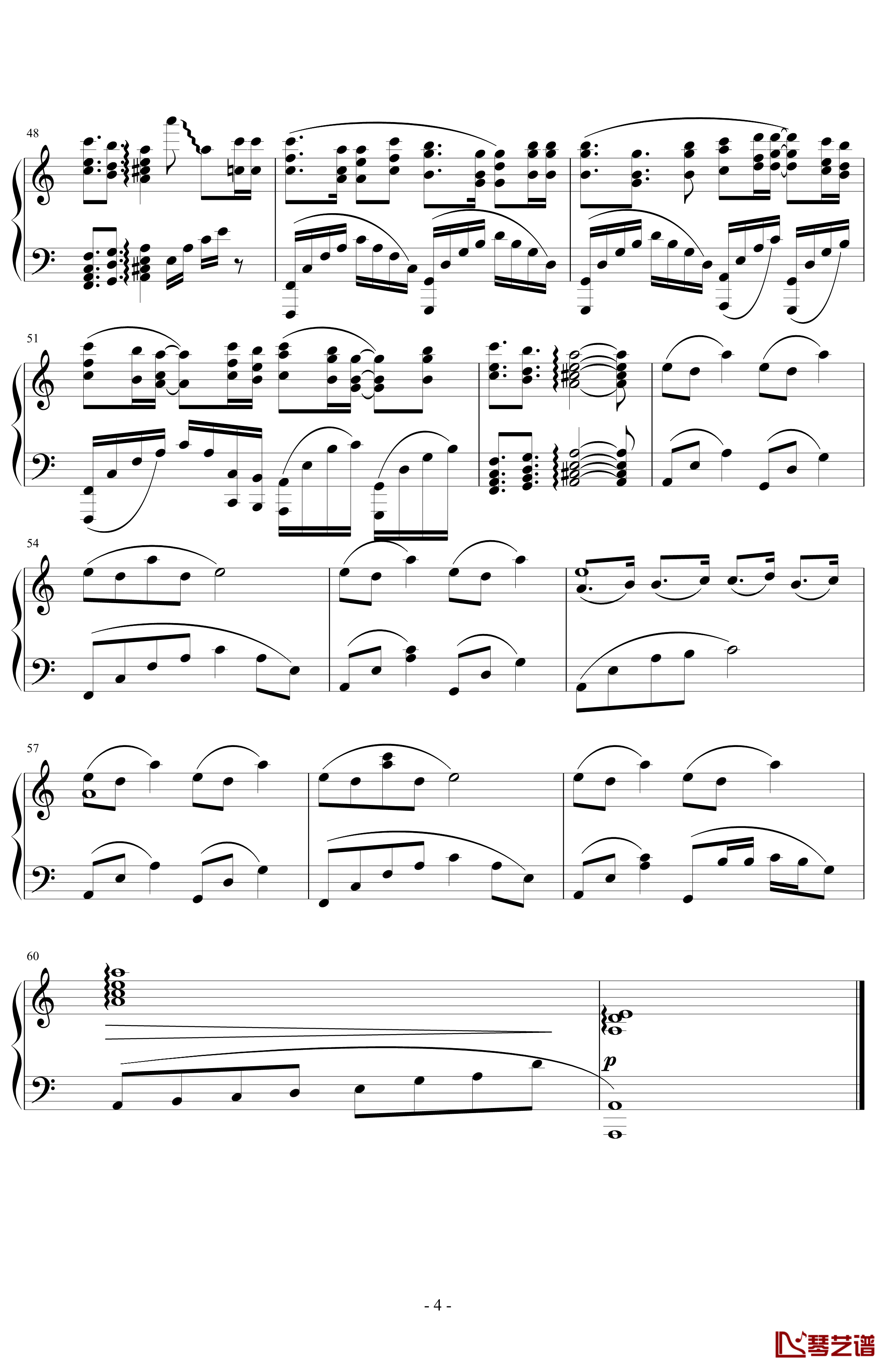 刺鸟钢琴谱-飞儿乐团4