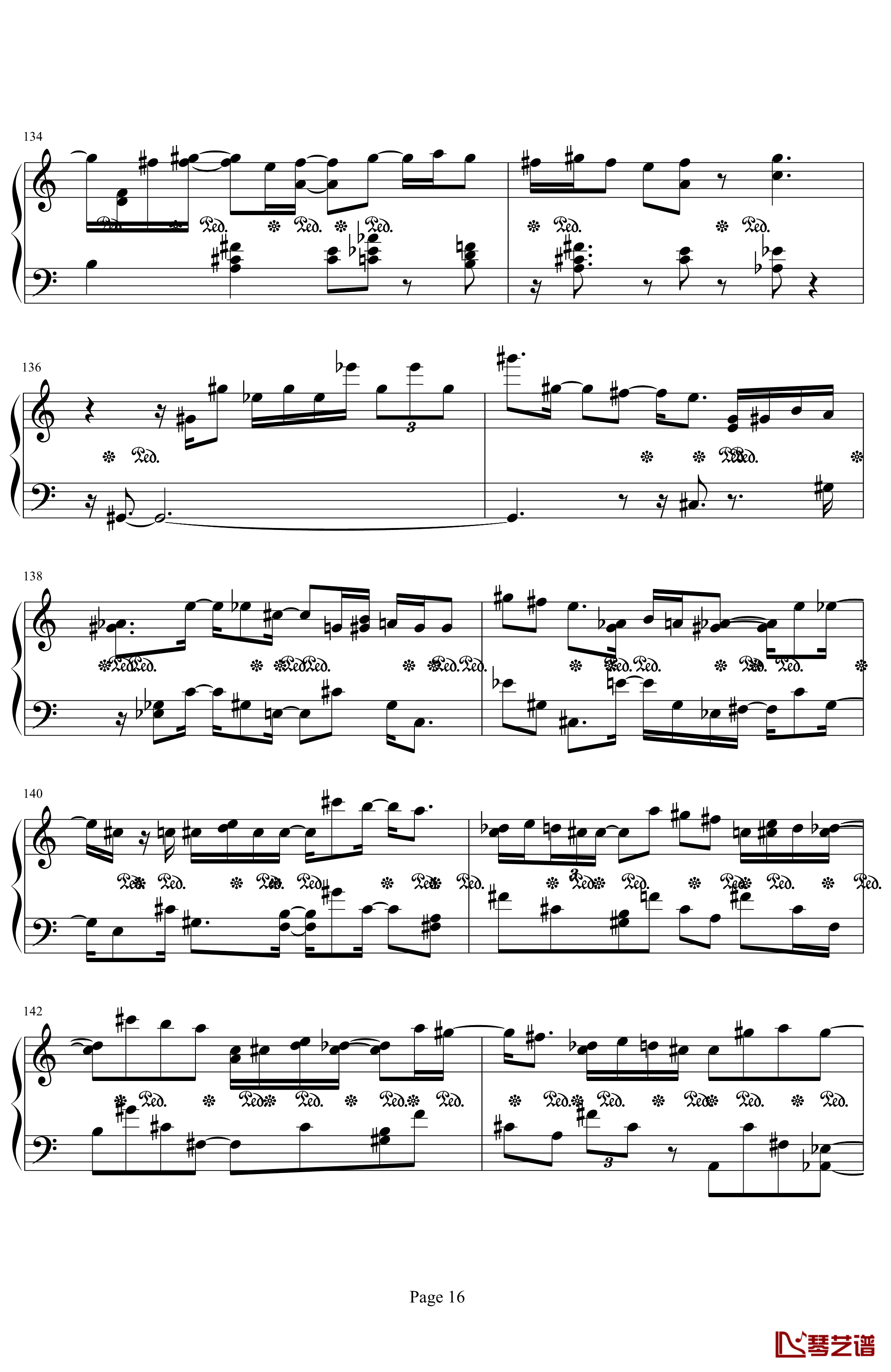 肖邦第二诙谐曲钢琴谱-肖邦-chopin16