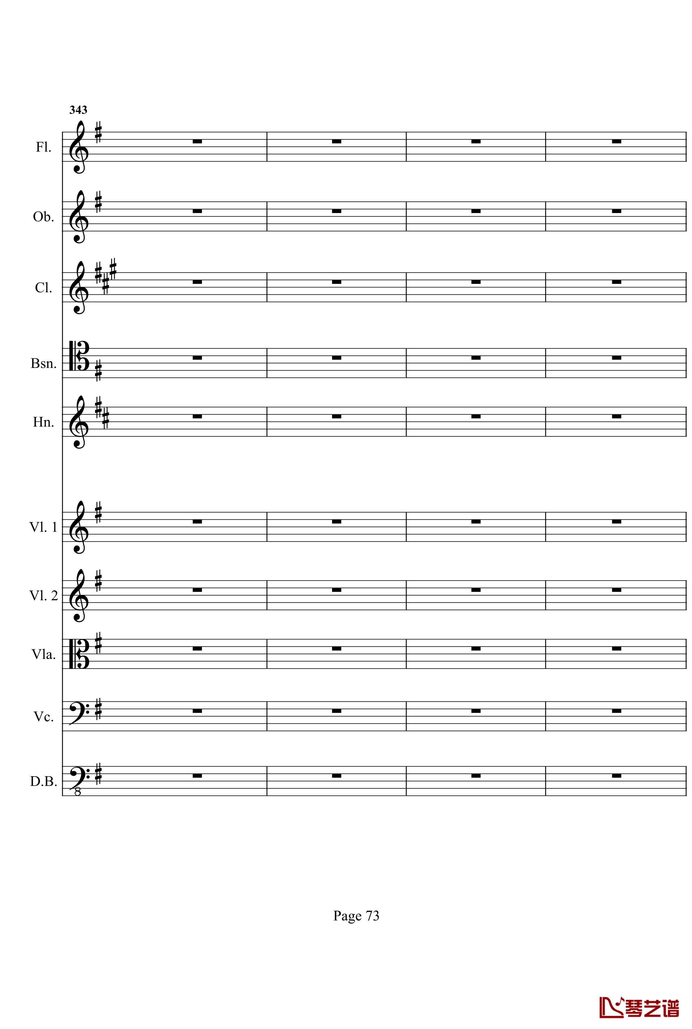 奏鸣曲之交响钢琴谱- 第十首-Ⅰ-贝多芬-beethoven73