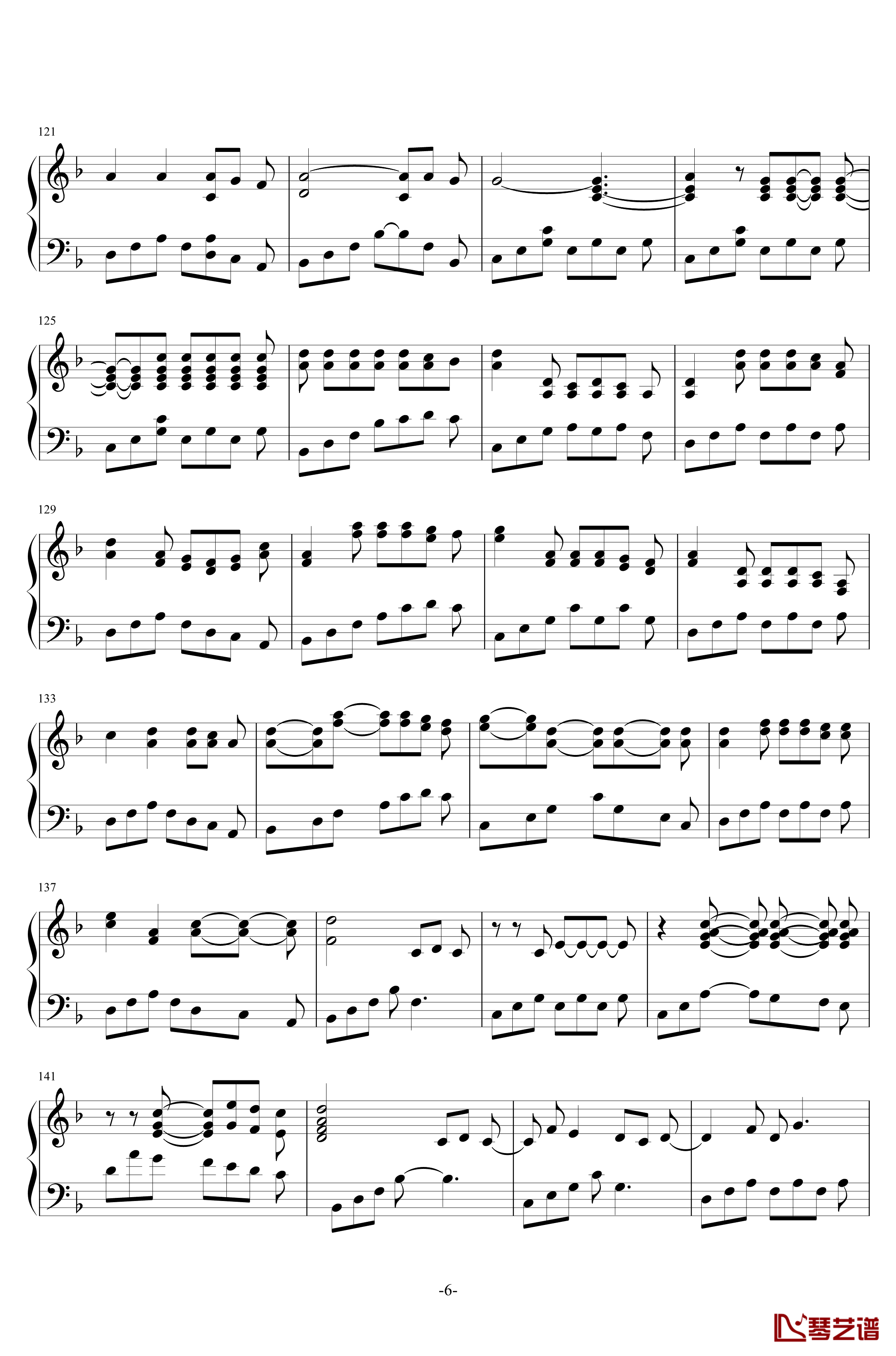 雅尼钢琴谱-Yanni6
