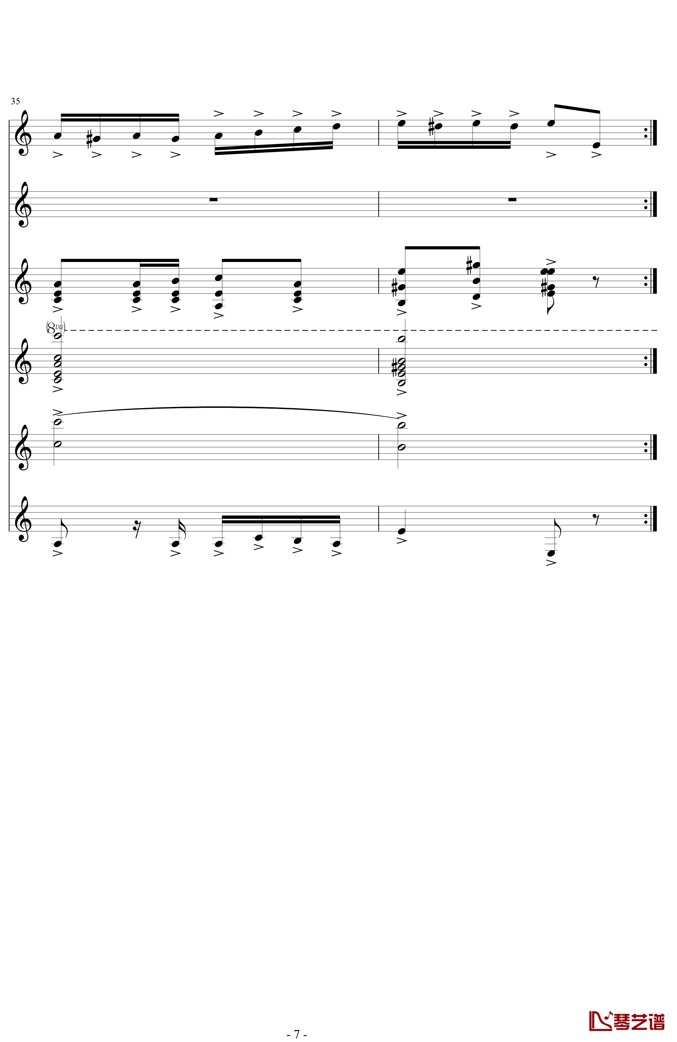 my Edition of Paganini'theme钢琴谱-未知分类7