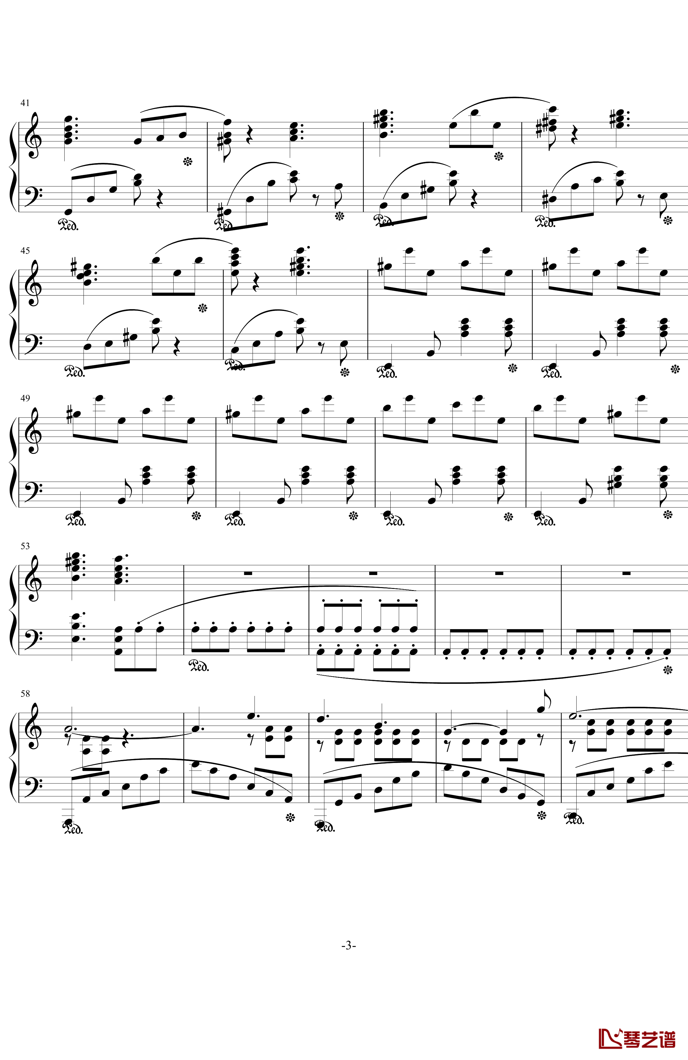 A小调谐谑曲钢琴谱-修改版-.伊dên-H103