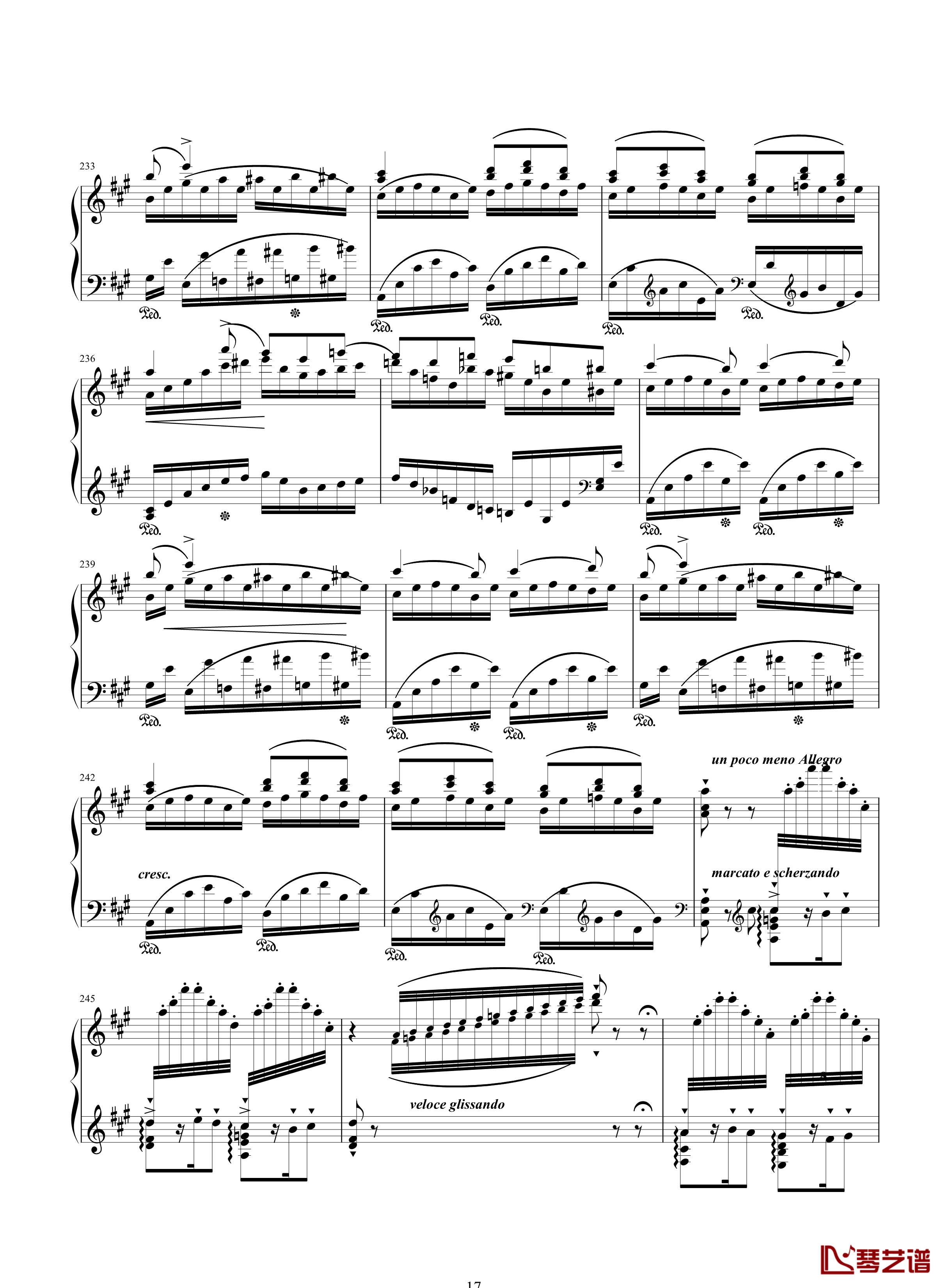 唐璜的回忆钢琴谱-34页全谱-李斯特17