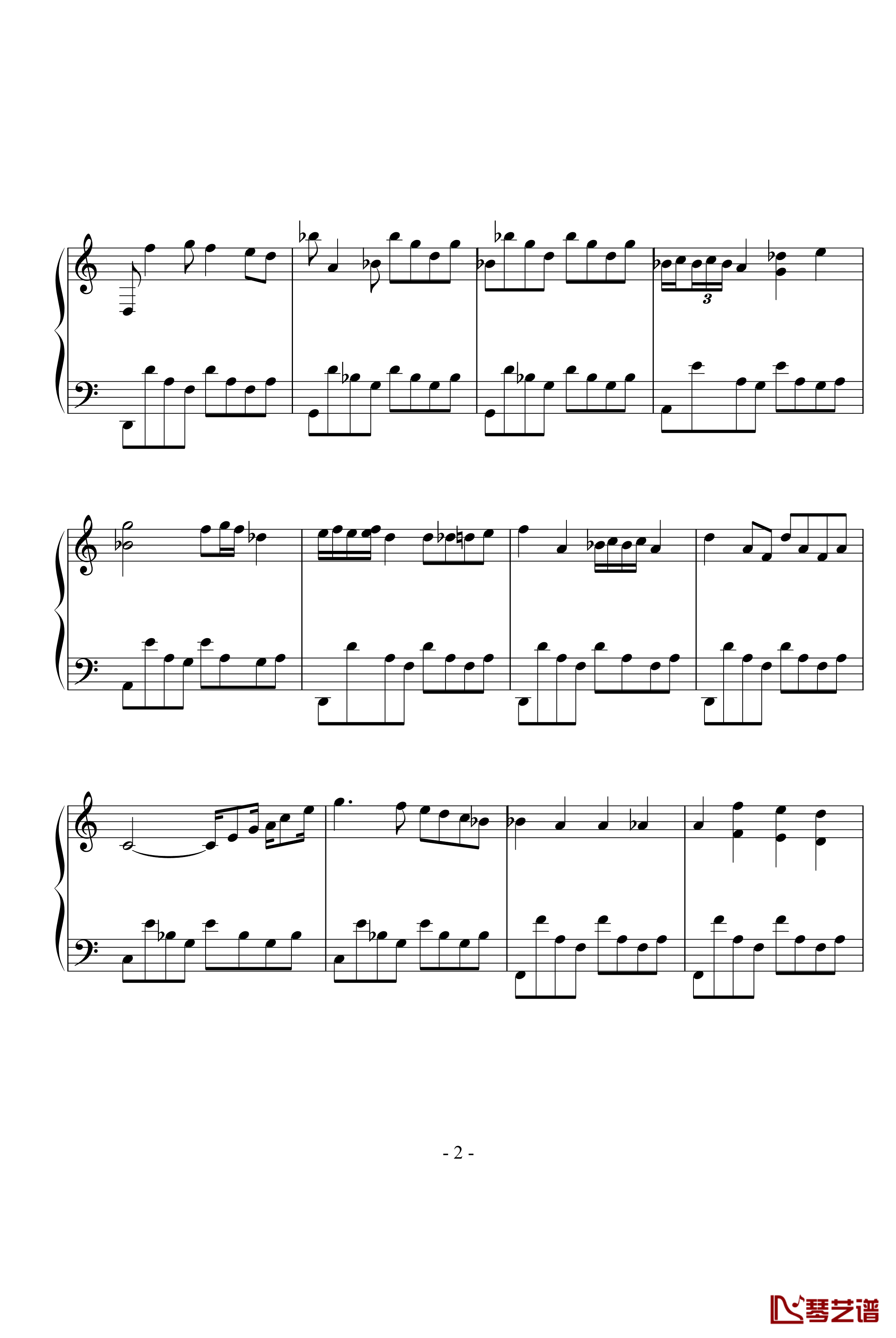 zarda钢琴谱-世界名曲2