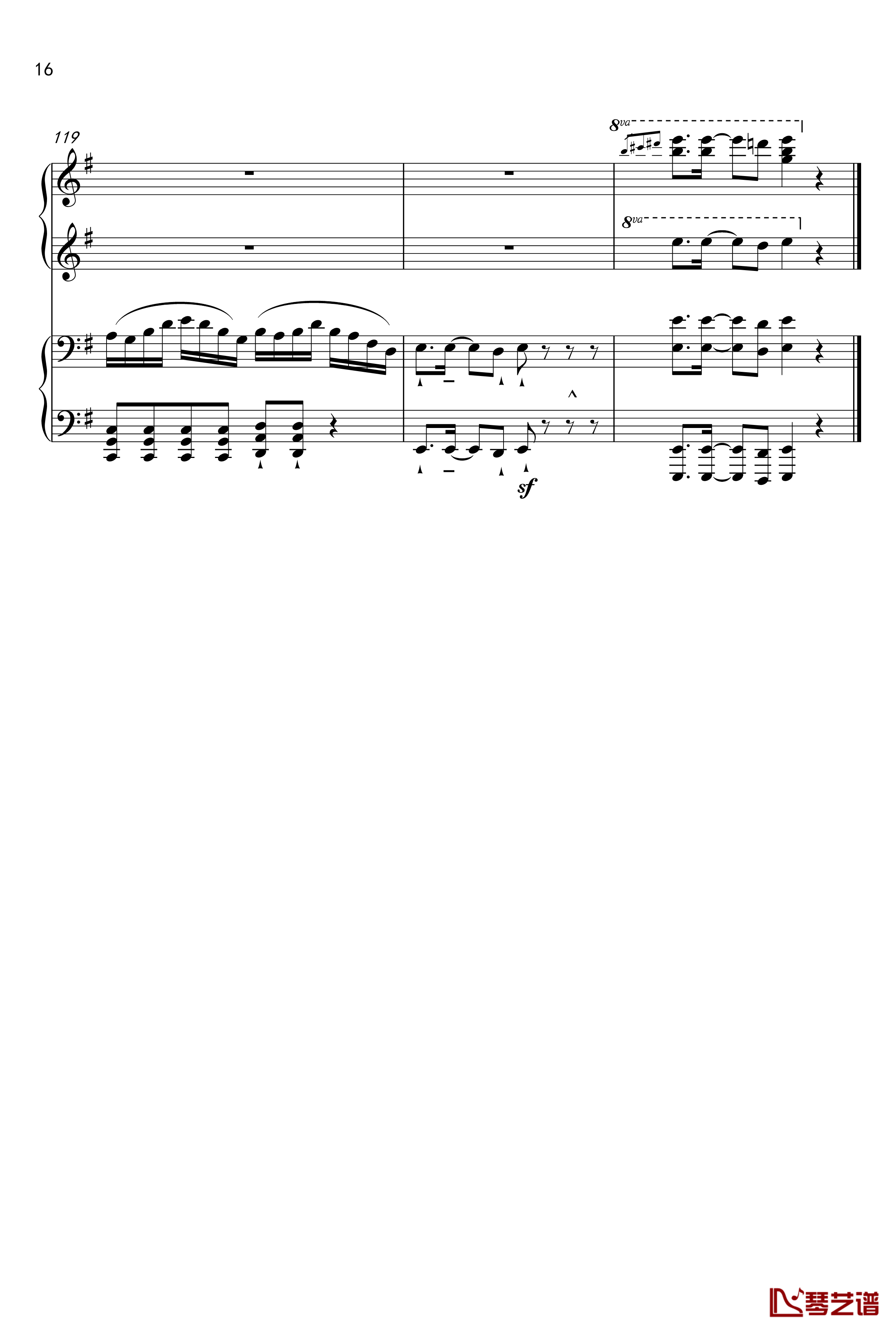 千本桜钢琴谱-Piano Duet by Richam.Yin-初音未来16
