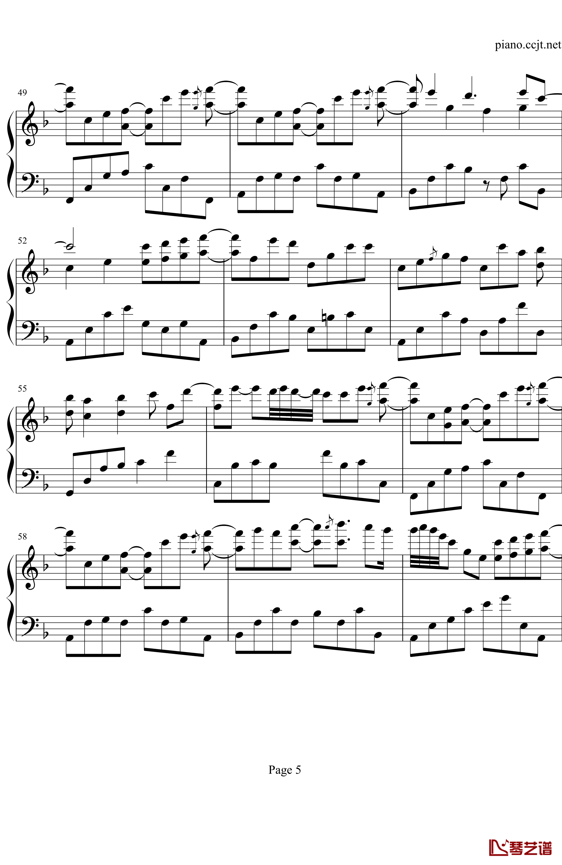love me 钢琴谱-豪华版-Yiruma5