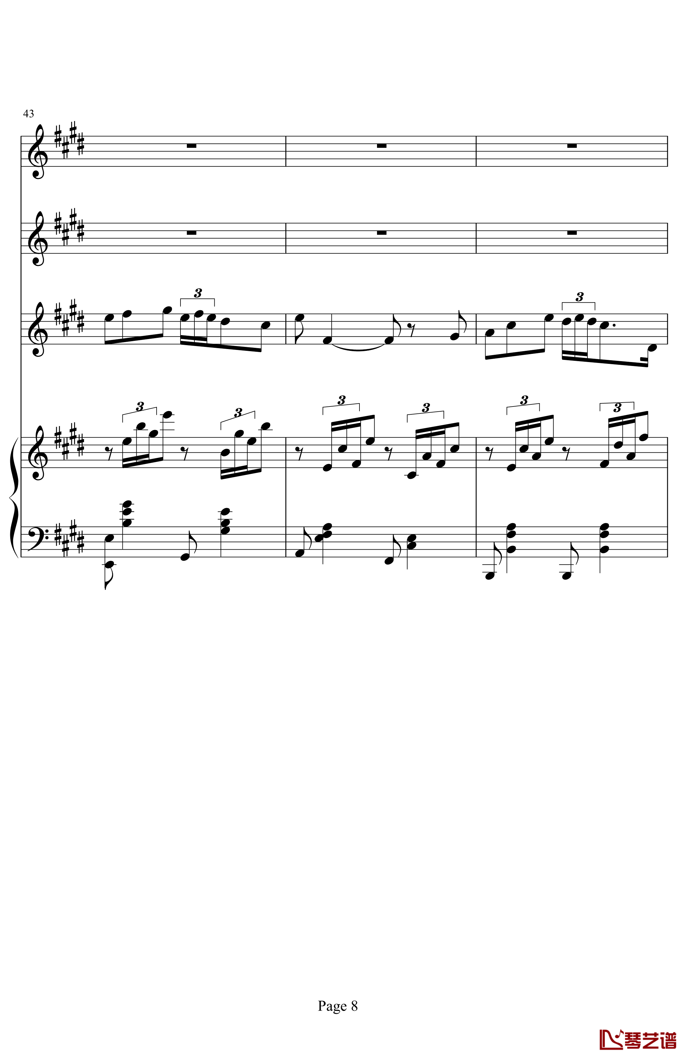 Mattinata钢琴谱-黎明-世界名曲8
