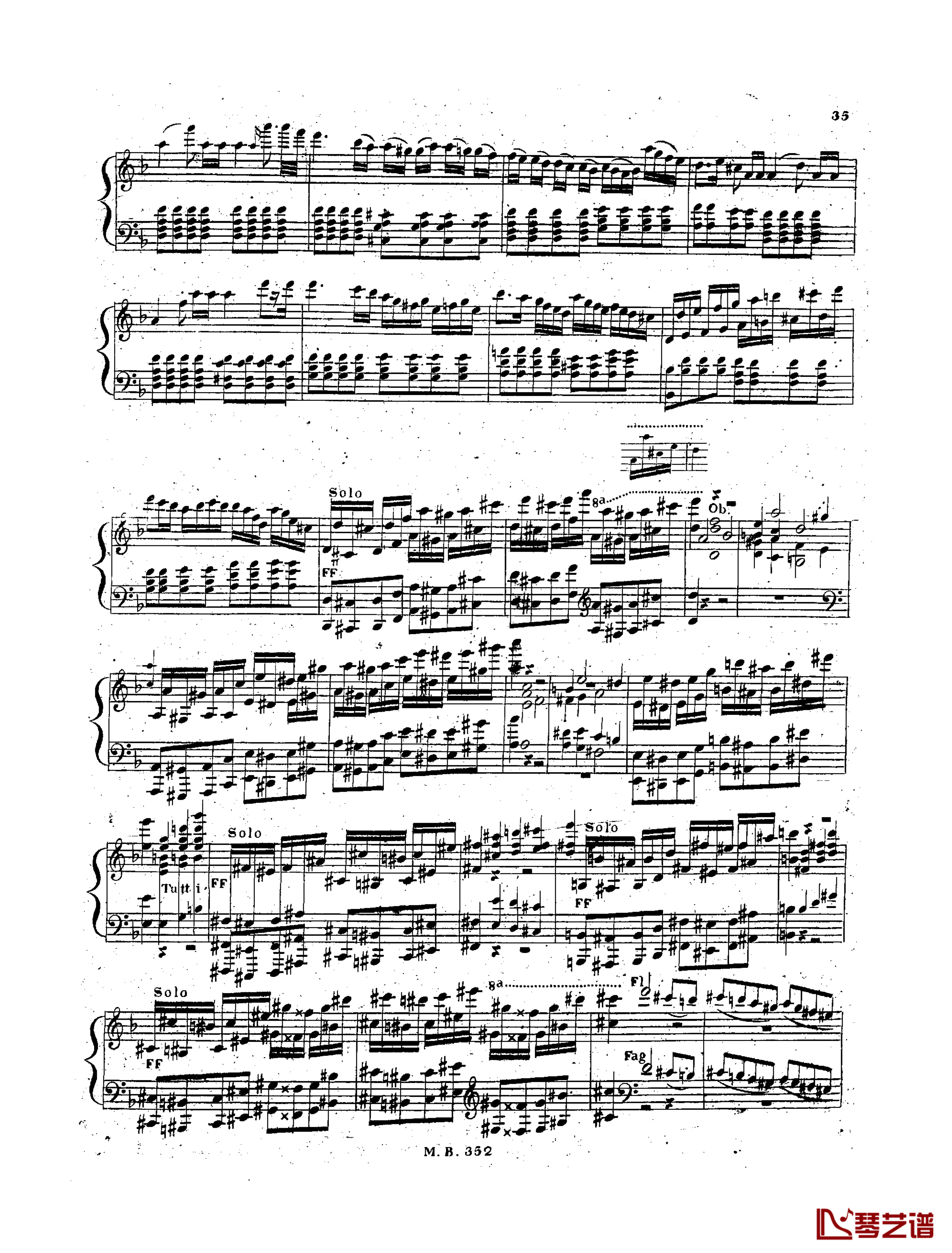  d小调第一钢琴协奏曲 Op.61  第三乐章钢琴谱-卡尔克布雷纳11