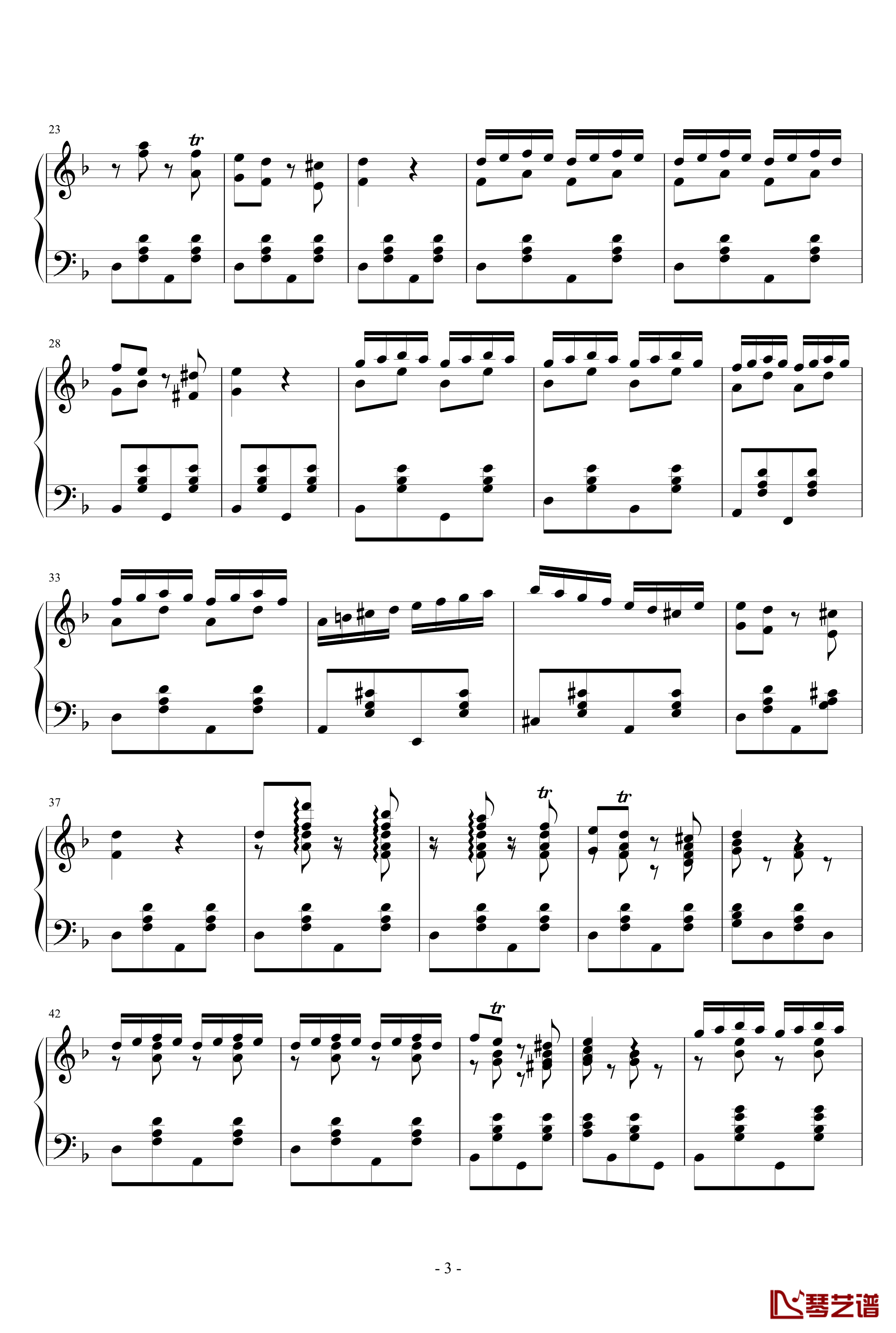 Czardas钢琴谱-查尔达斯-蒙蒂3