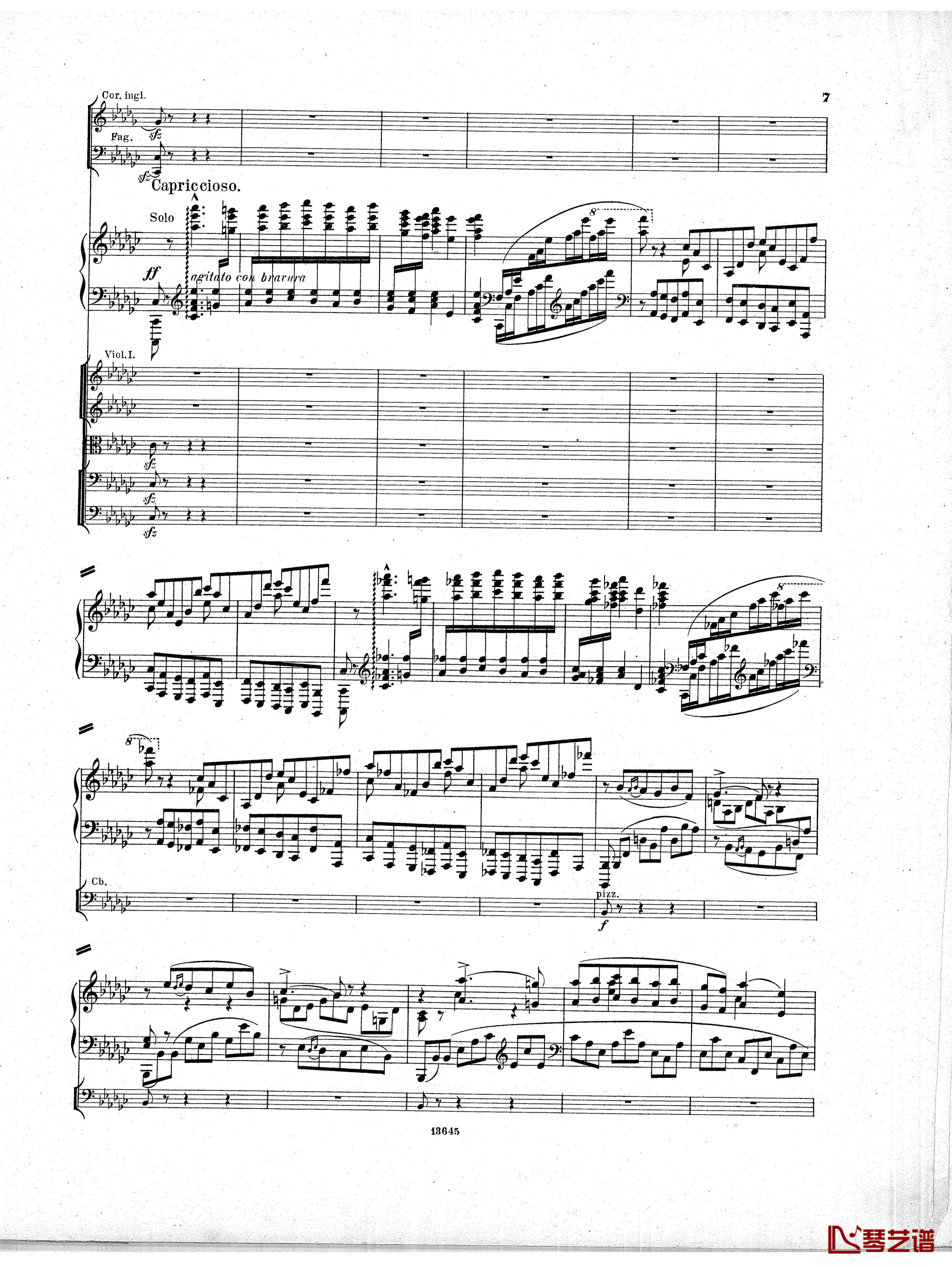 Lyapunov 降E小调第一钢琴协奏曲 Op.4钢琴谱-Lyapunov6