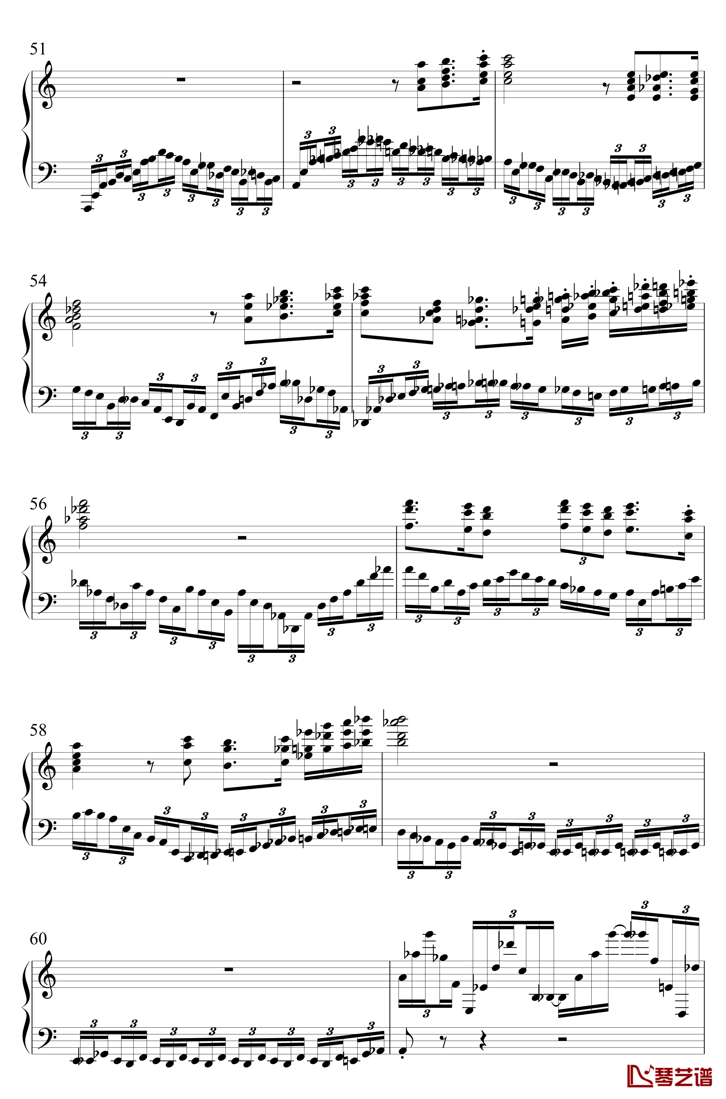 革命钢琴谱-自动钢琴版-肖邦-chopin3
