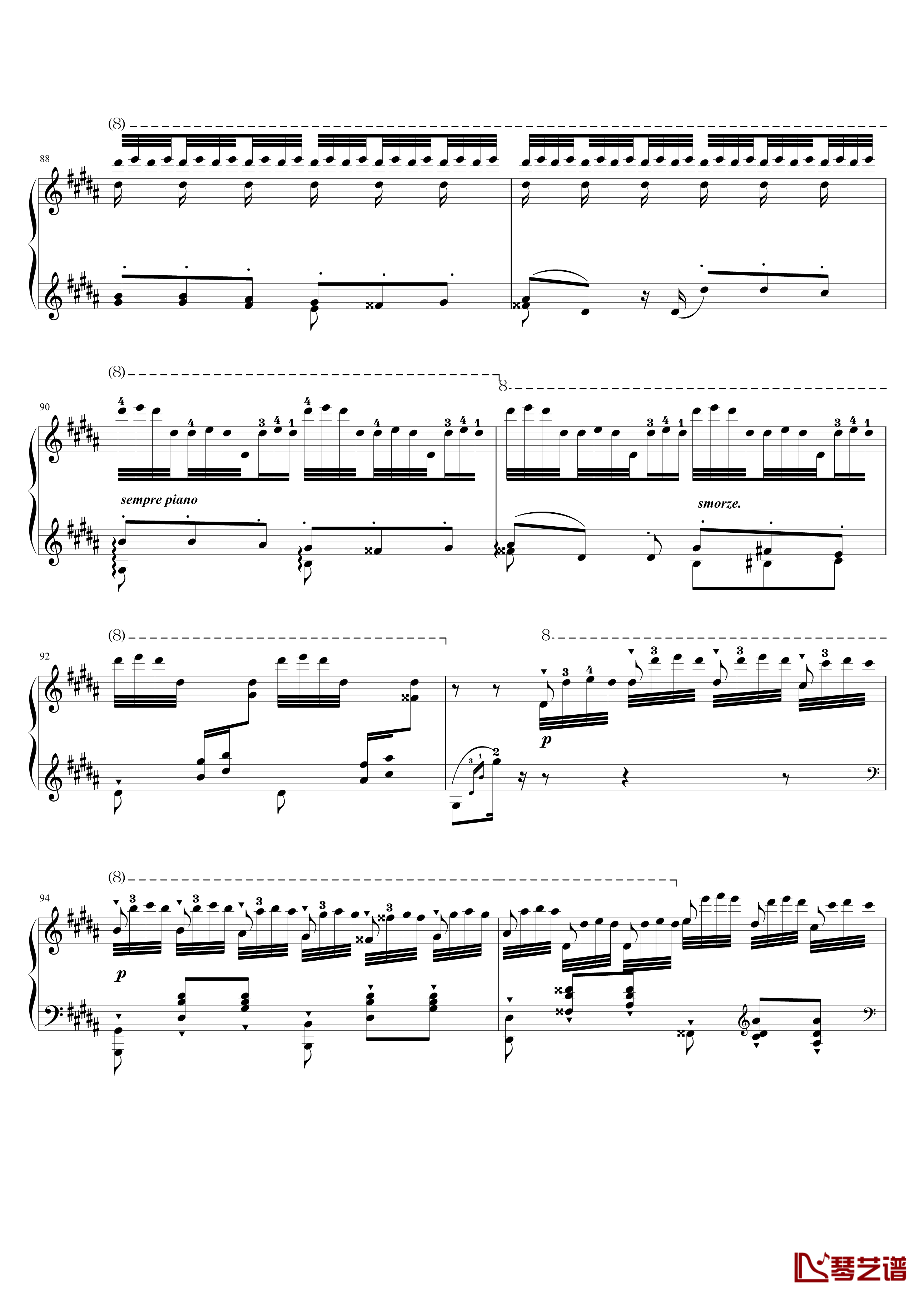 钟钢琴谱-李斯特9