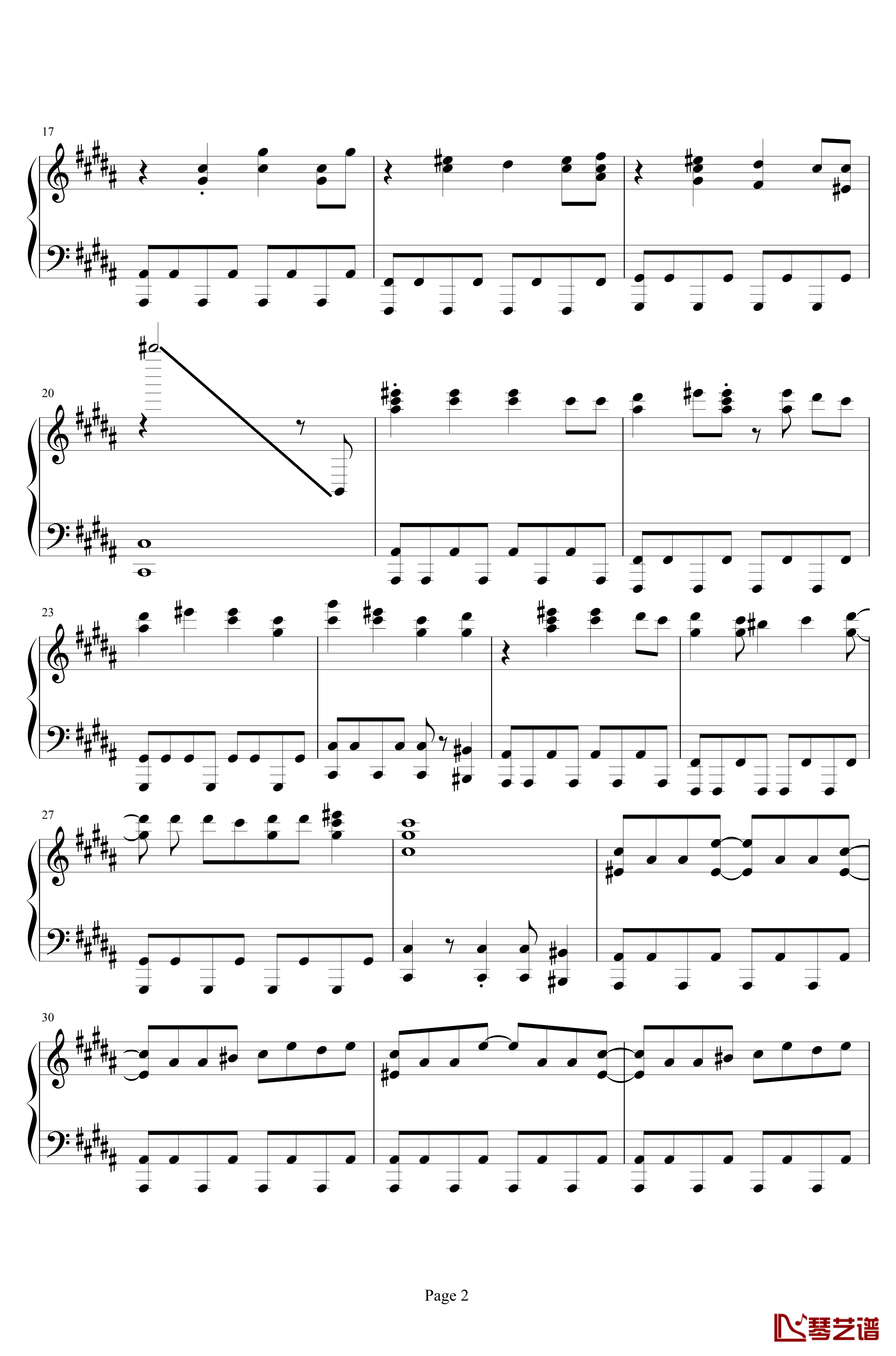 凹凸世界三部曲钢琴谱-Kyle Xian2