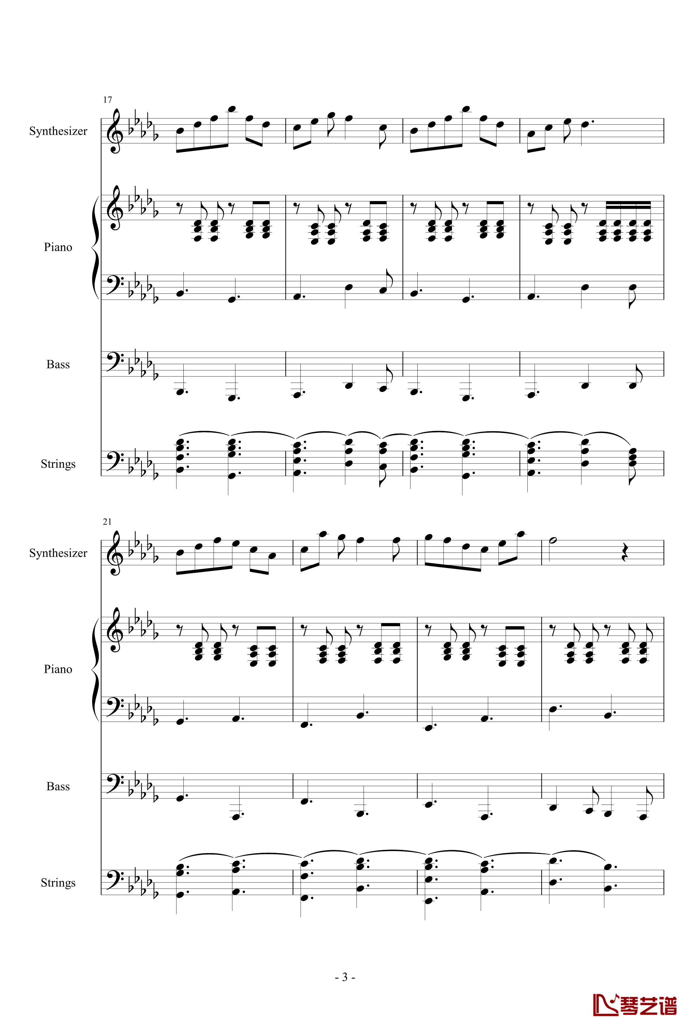 小红伞钢琴谱-郑翀3