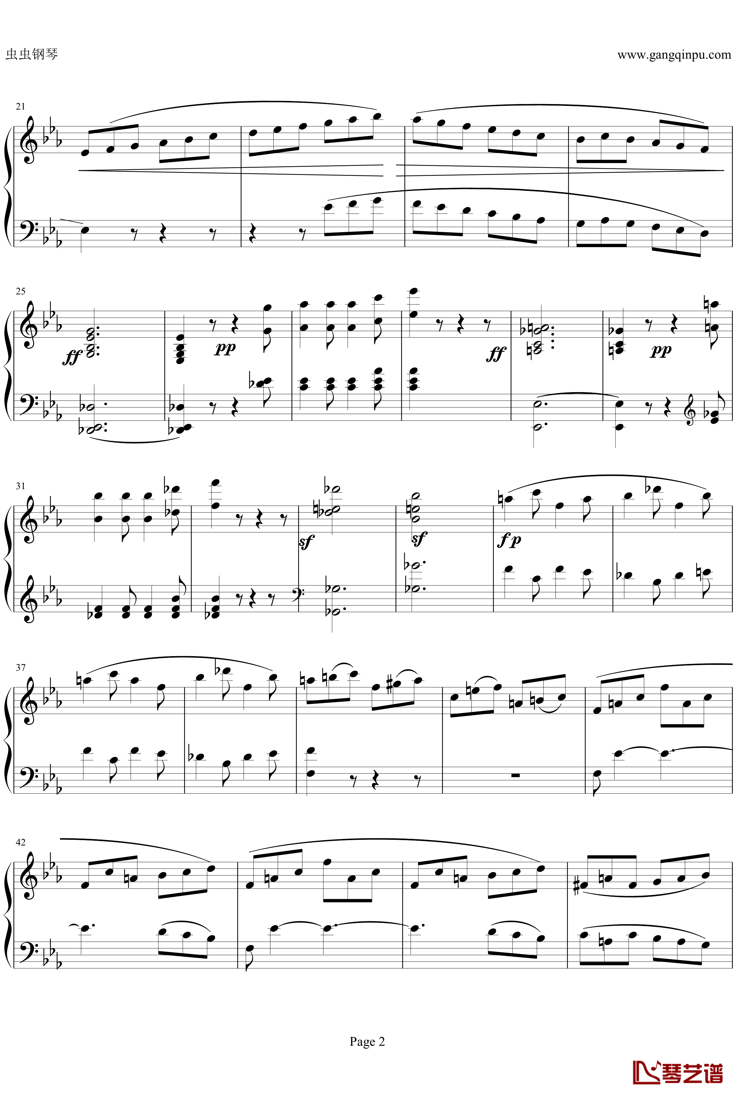 第四钢琴奏鸣曲Op7钢琴谱-贝多芬-beethoven2