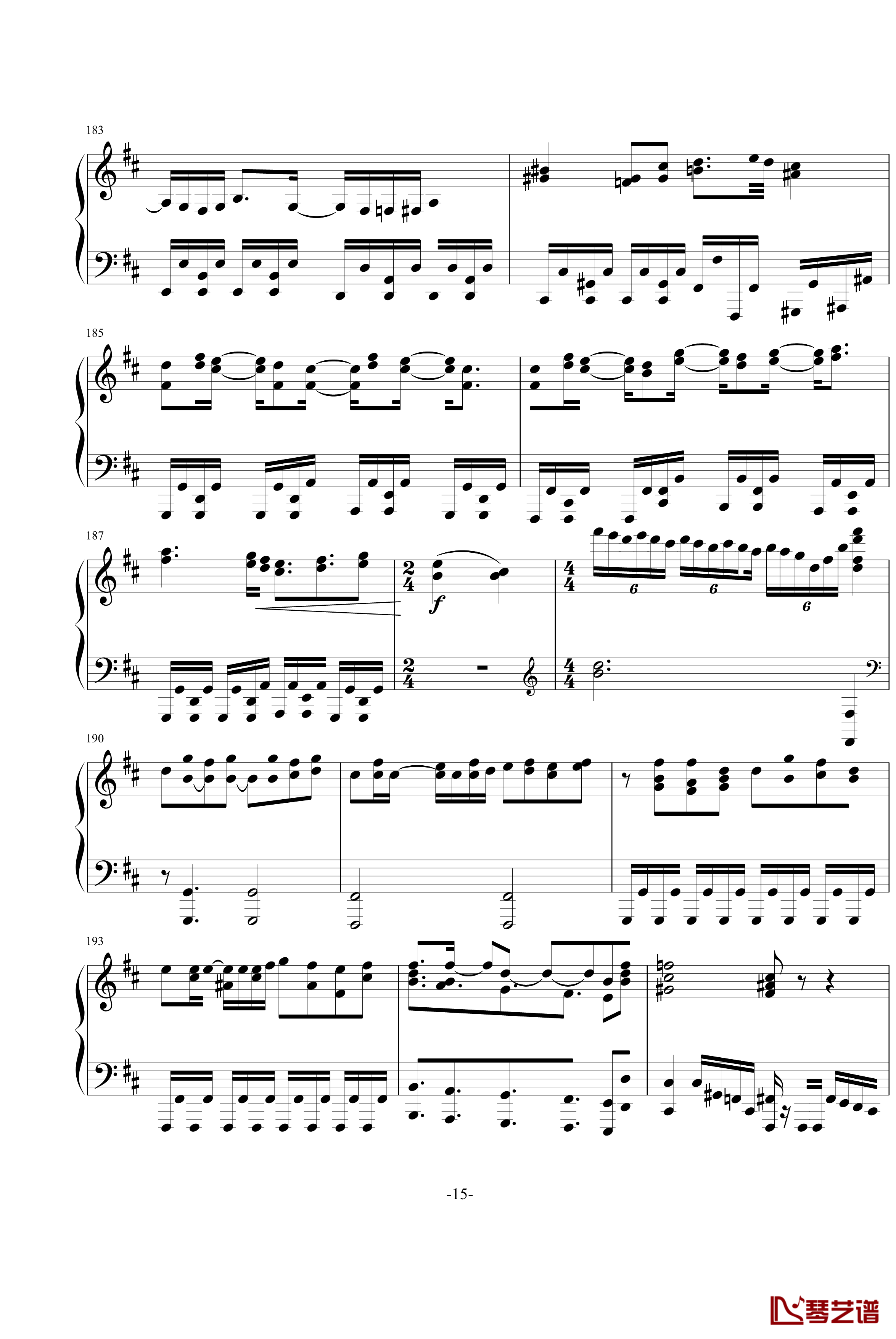 冥王钢琴谱-钢琴版-Sound Horizon15