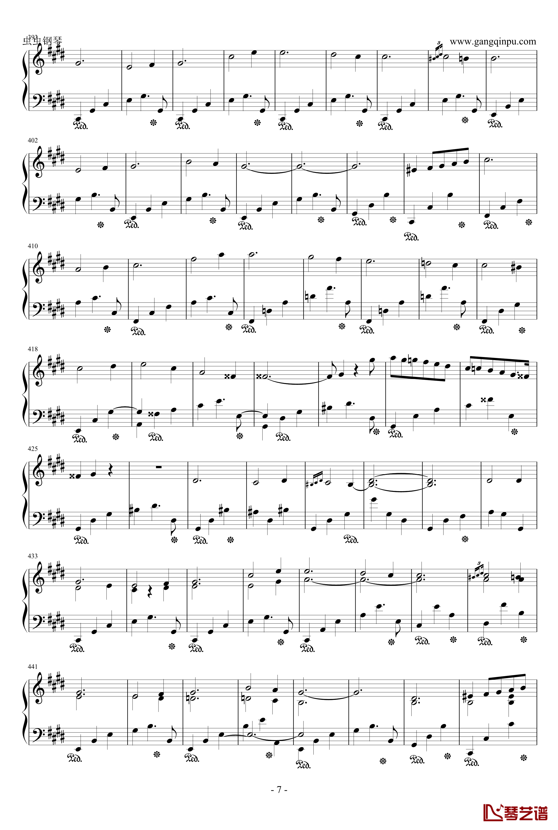 Scherzo in E Major钢琴谱-肖邦E大调谐谑曲 Op.54-chopin7