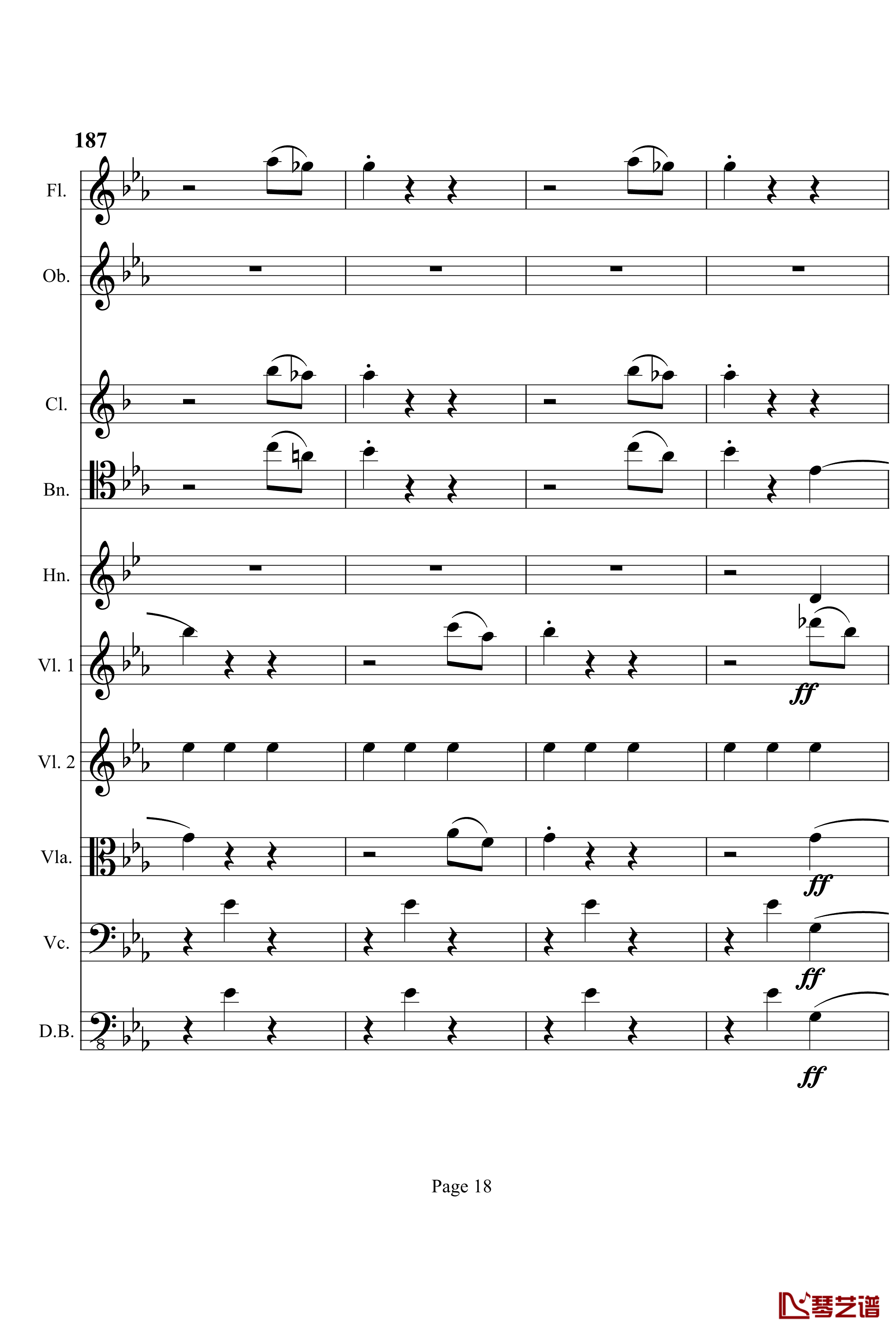 奏鸣曲之交响钢琴谱-第4首-Ⅲ-贝多芬-beethoven18