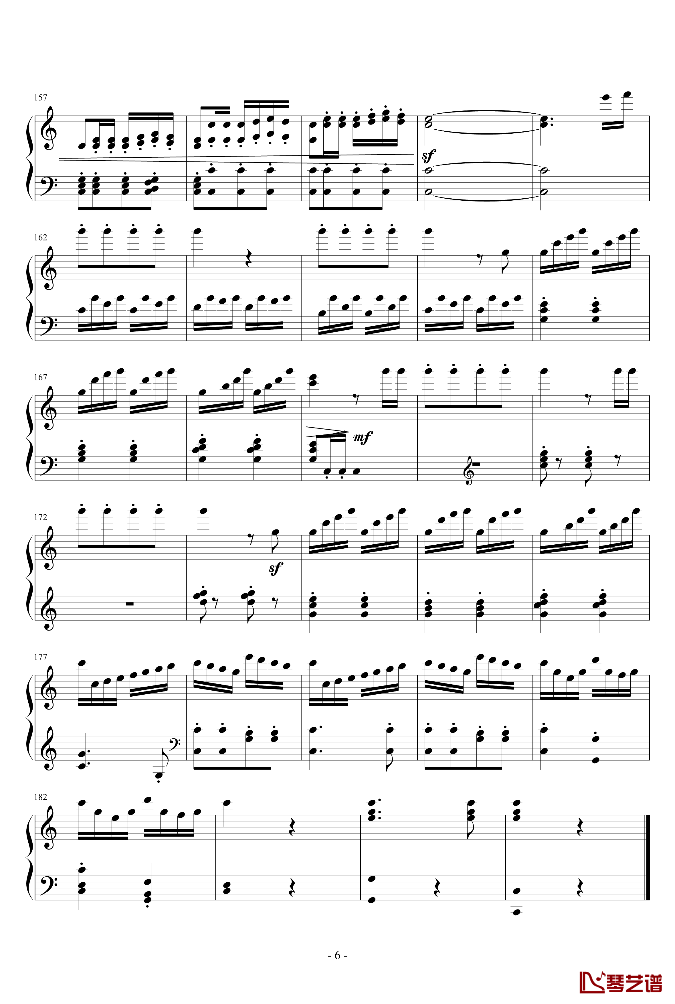 C大调小奏鸣曲第三乐章钢琴谱-NO.1-灵动无痕6