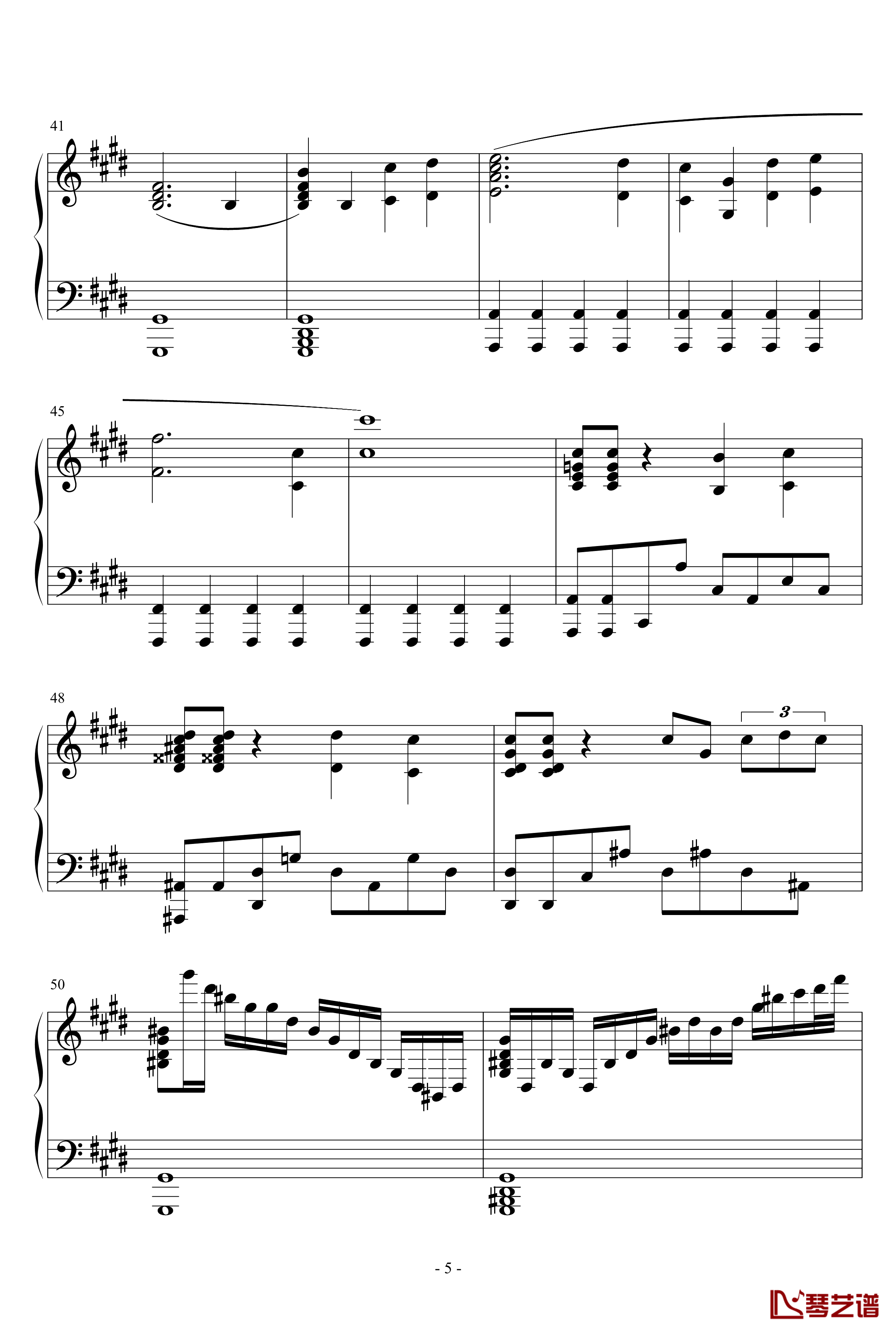 Parousia钢琴谱-Cytus第四章-Deemo-游戏歌曲5