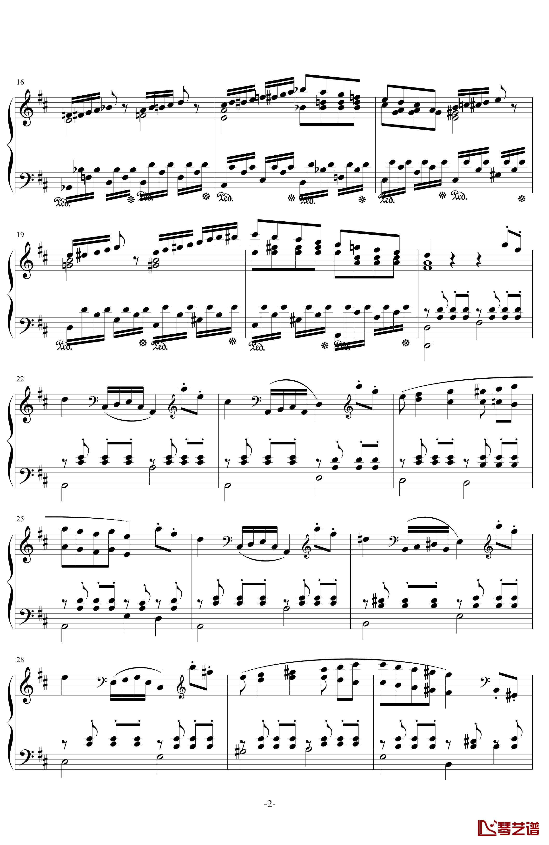 H22-B小调钢琴奏鸣曲钢琴谱-第一乐章-.伊dên2
