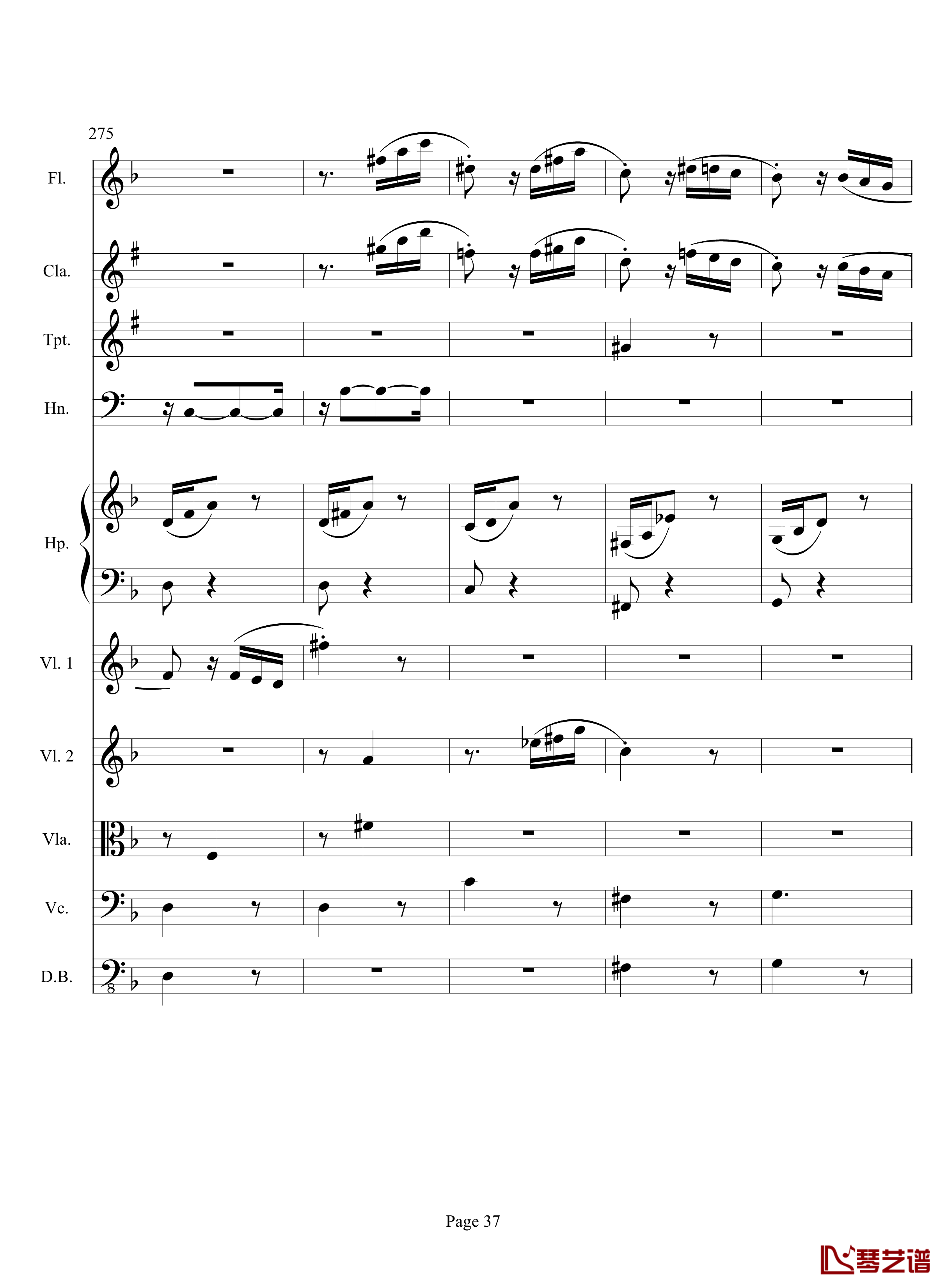 奏鸣曲之交响钢琴谱-第17首-Ⅲ-贝多芬-beethoven37