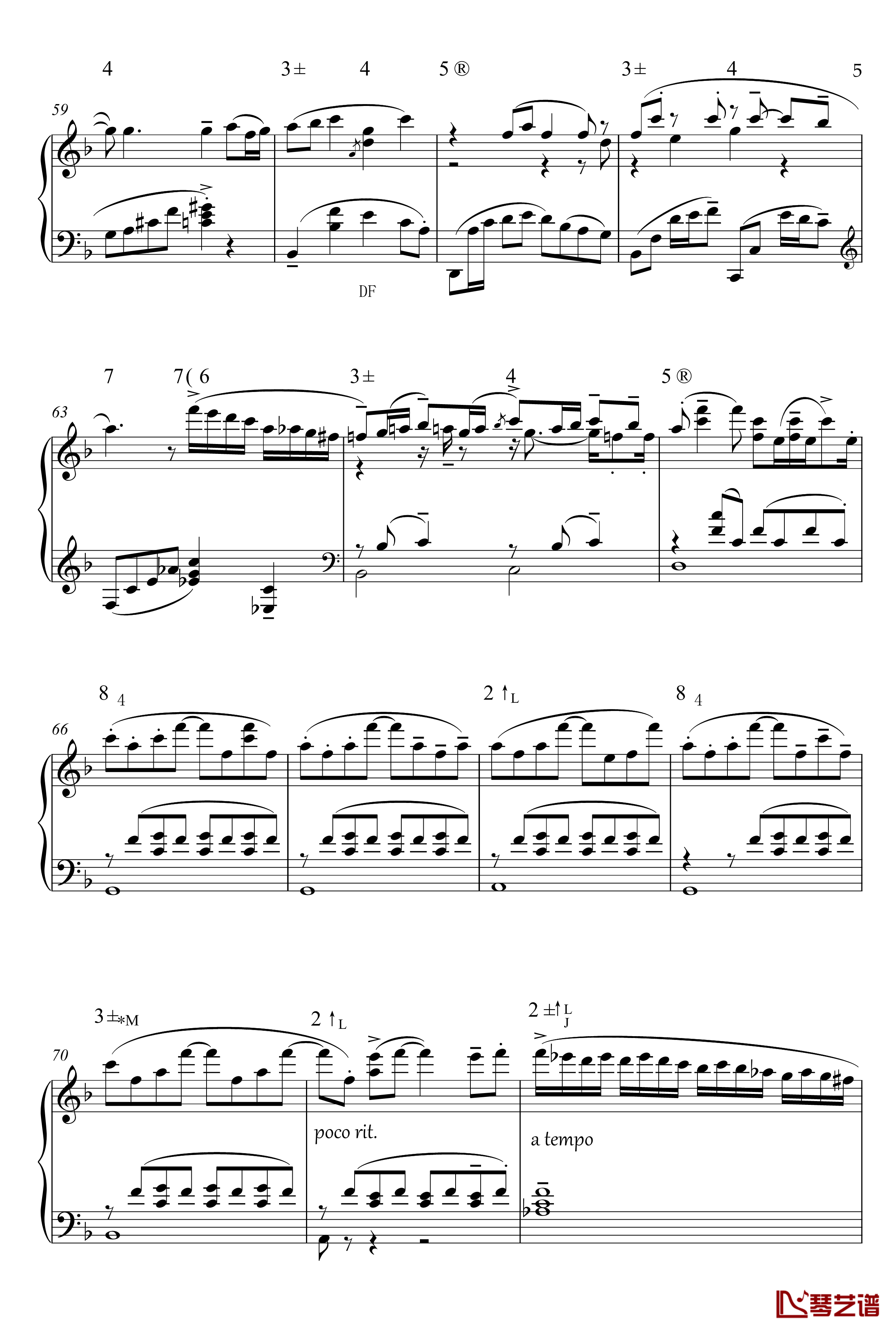 罗兰灯道钢琴谱-分析版-南条绘梨子5