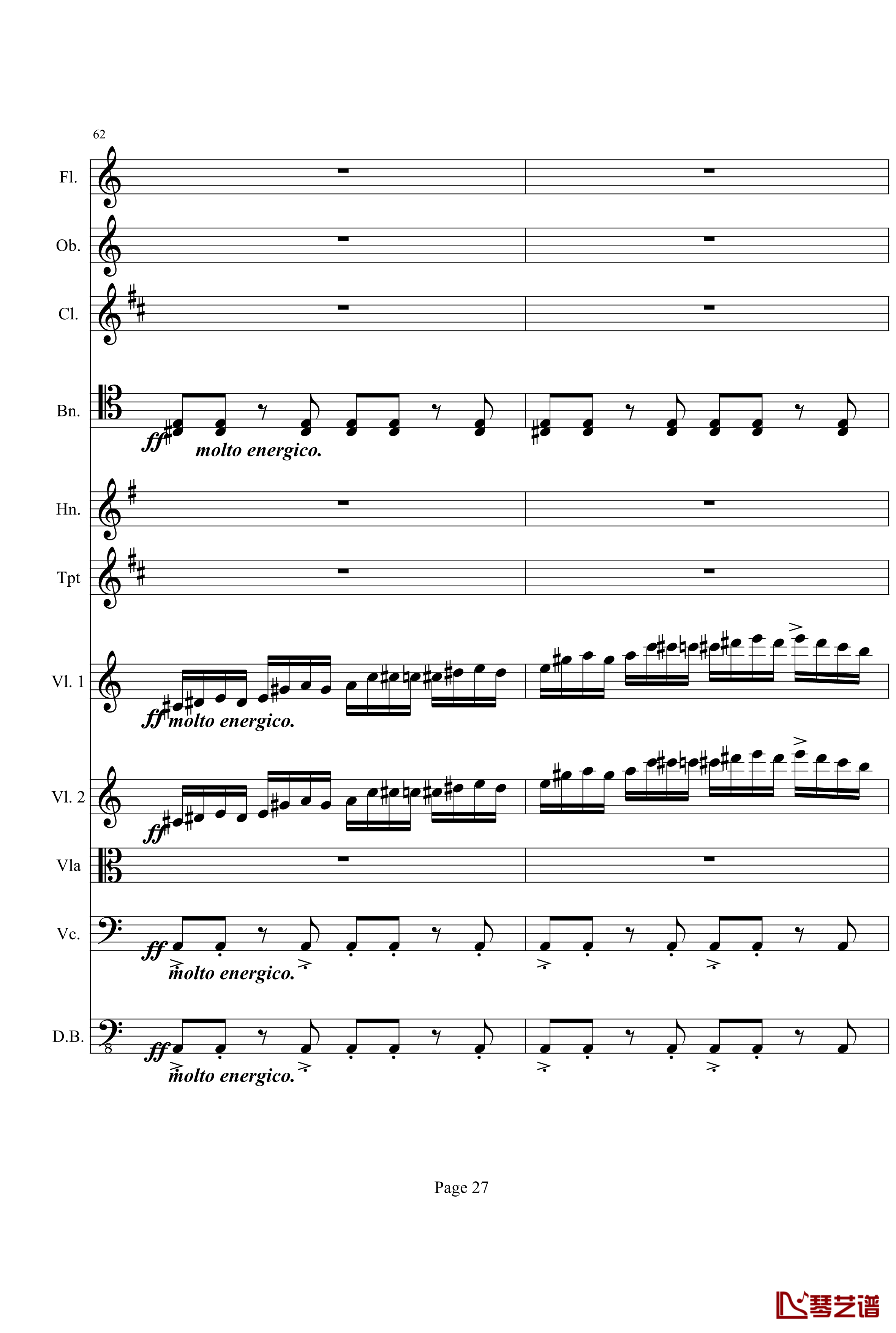 奏鸣曲之交响钢琴谱-第21首-Ⅰ-贝多芬-beethoven27