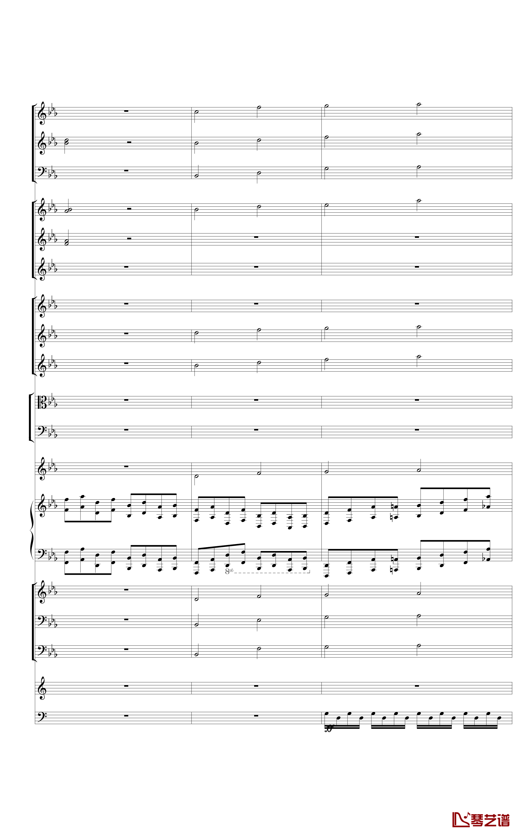 Piano Concerto No.3 in E Flat minor,I钢琴谱-热情而辉煌25
