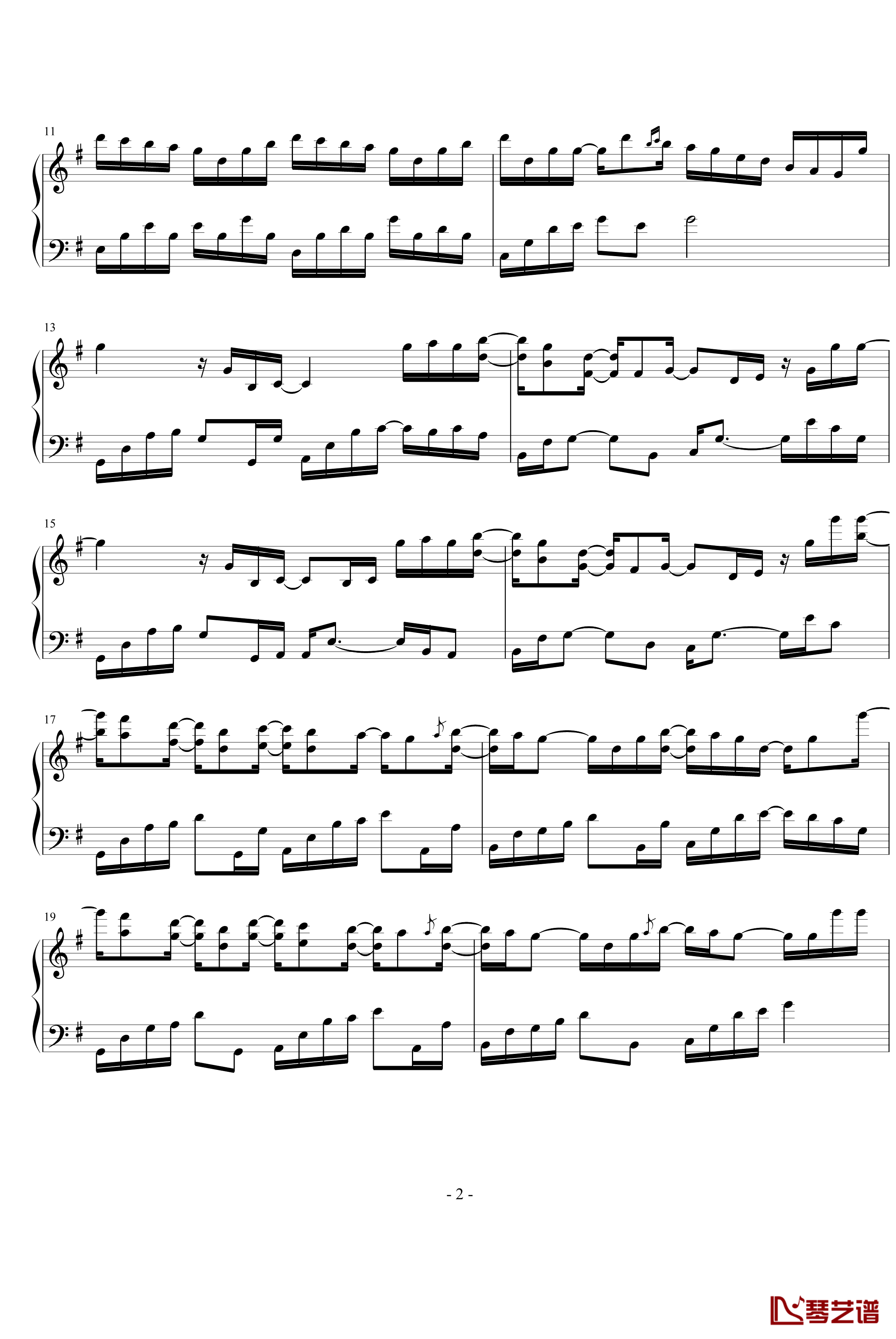 It's your day钢琴谱-Yiruma2