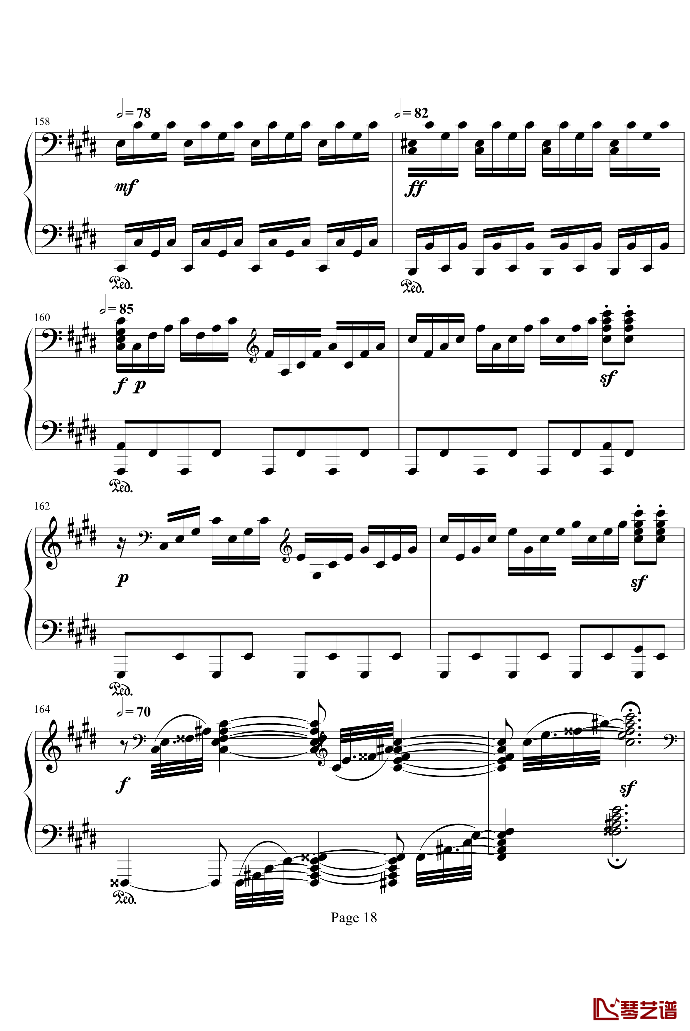 月光第三乐章钢琴谱-贝多芬18