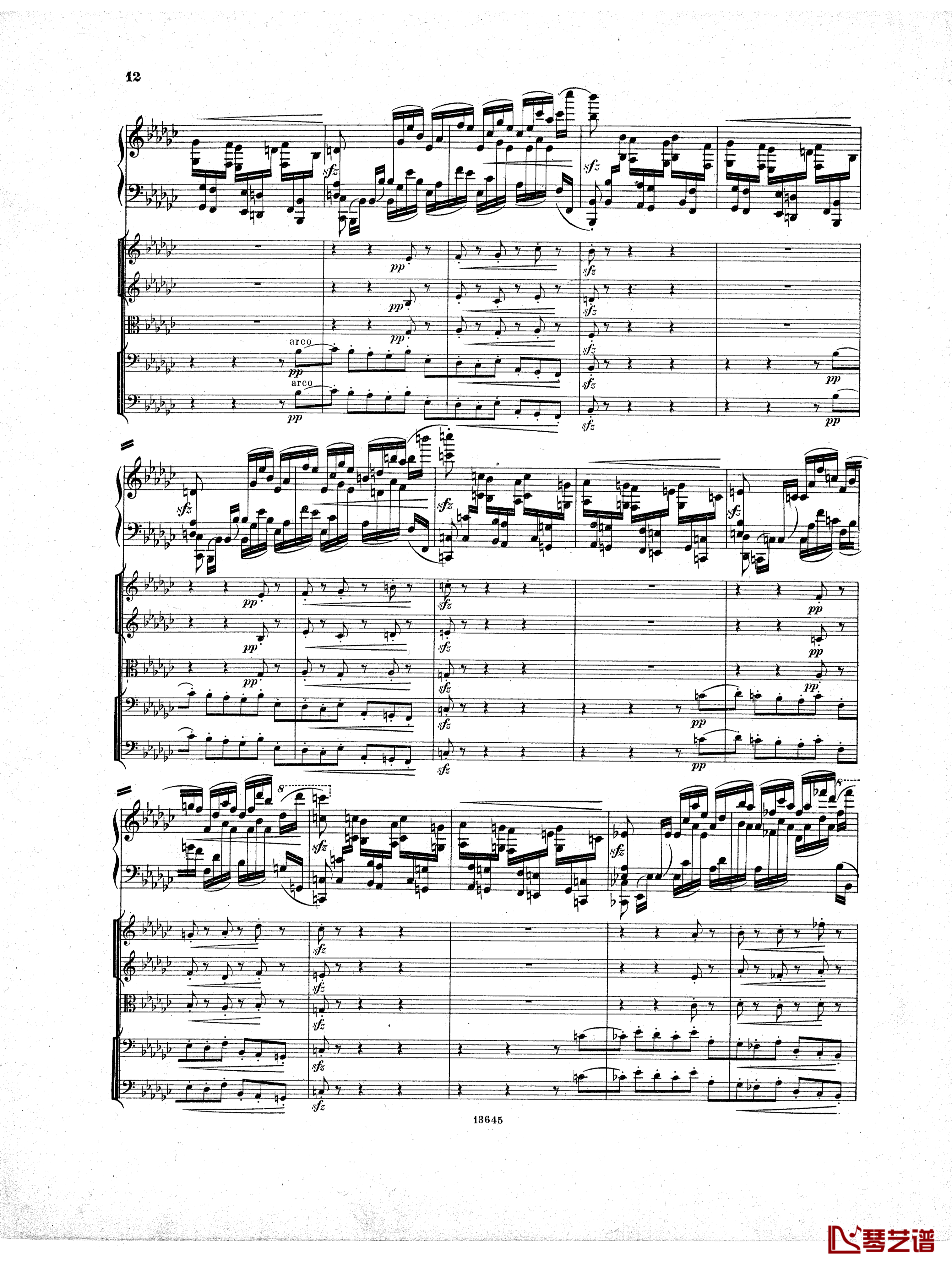 Lyapunov 降E小调第一钢琴协奏曲 Op.4钢琴谱-Lyapunov11