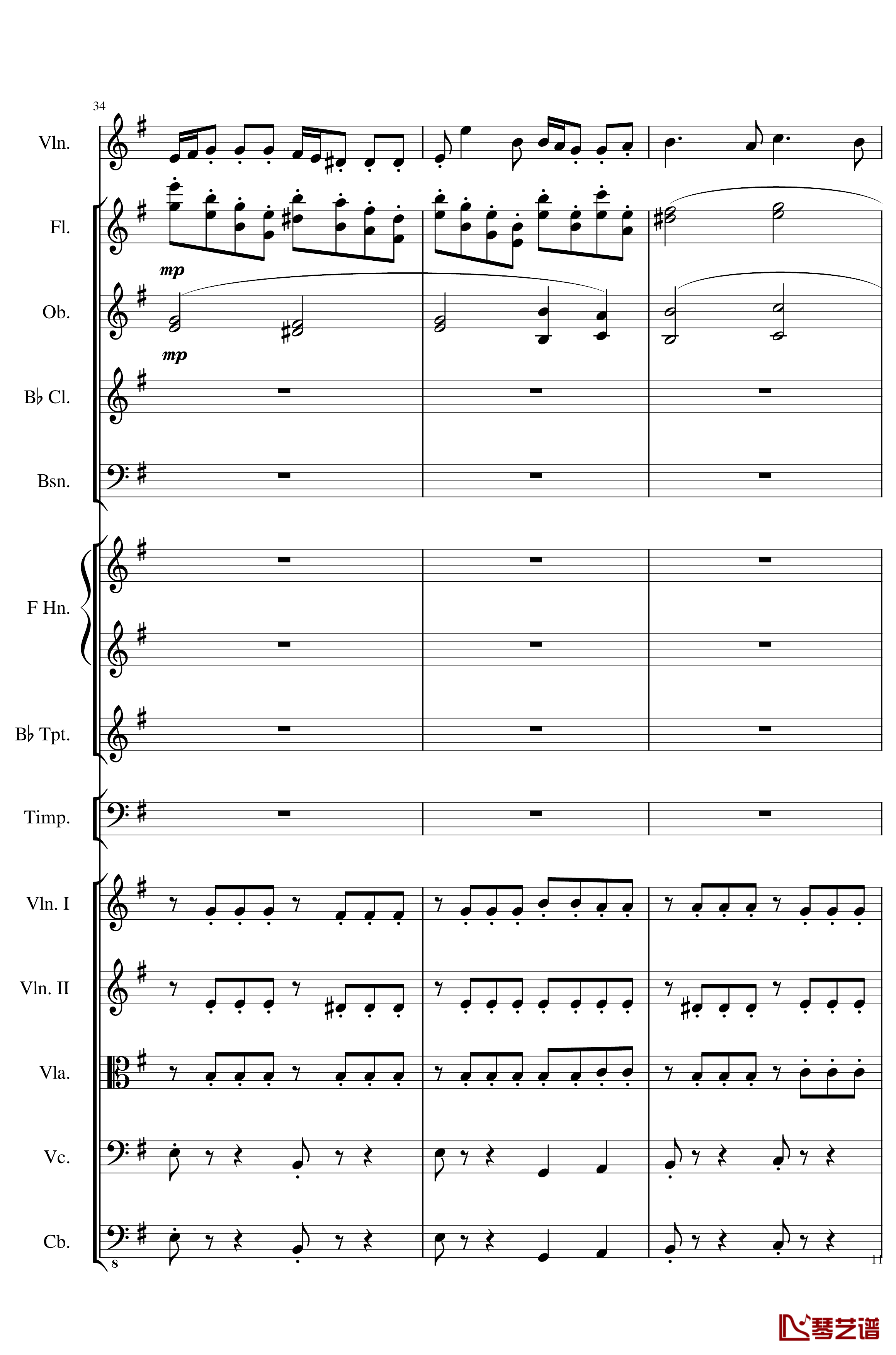 Rondo in G, Op.137钢琴谱-一个球11