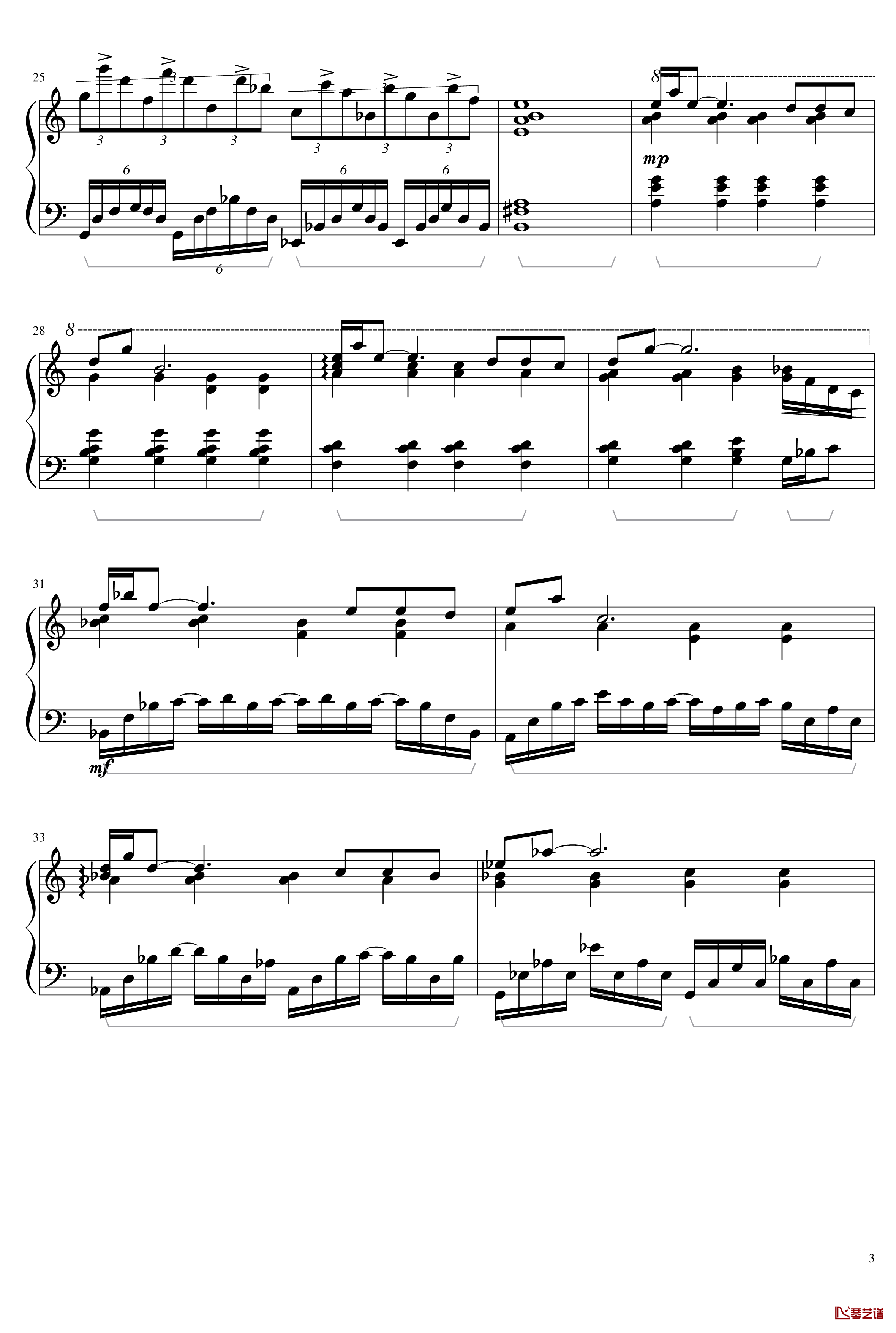 冥5钢琴谱-yewwc3