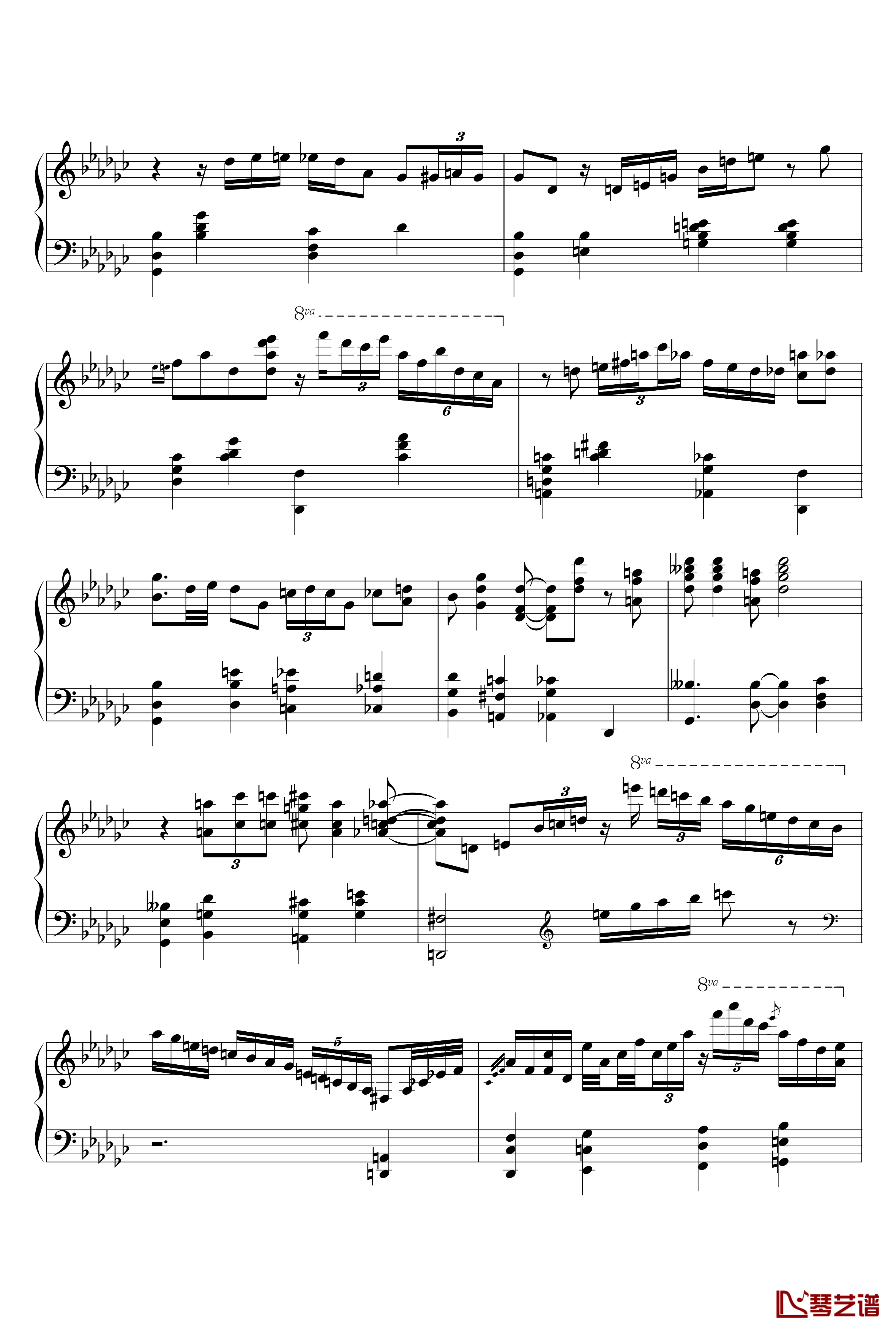 St.Louis Blues钢琴谱-Art Tatum3