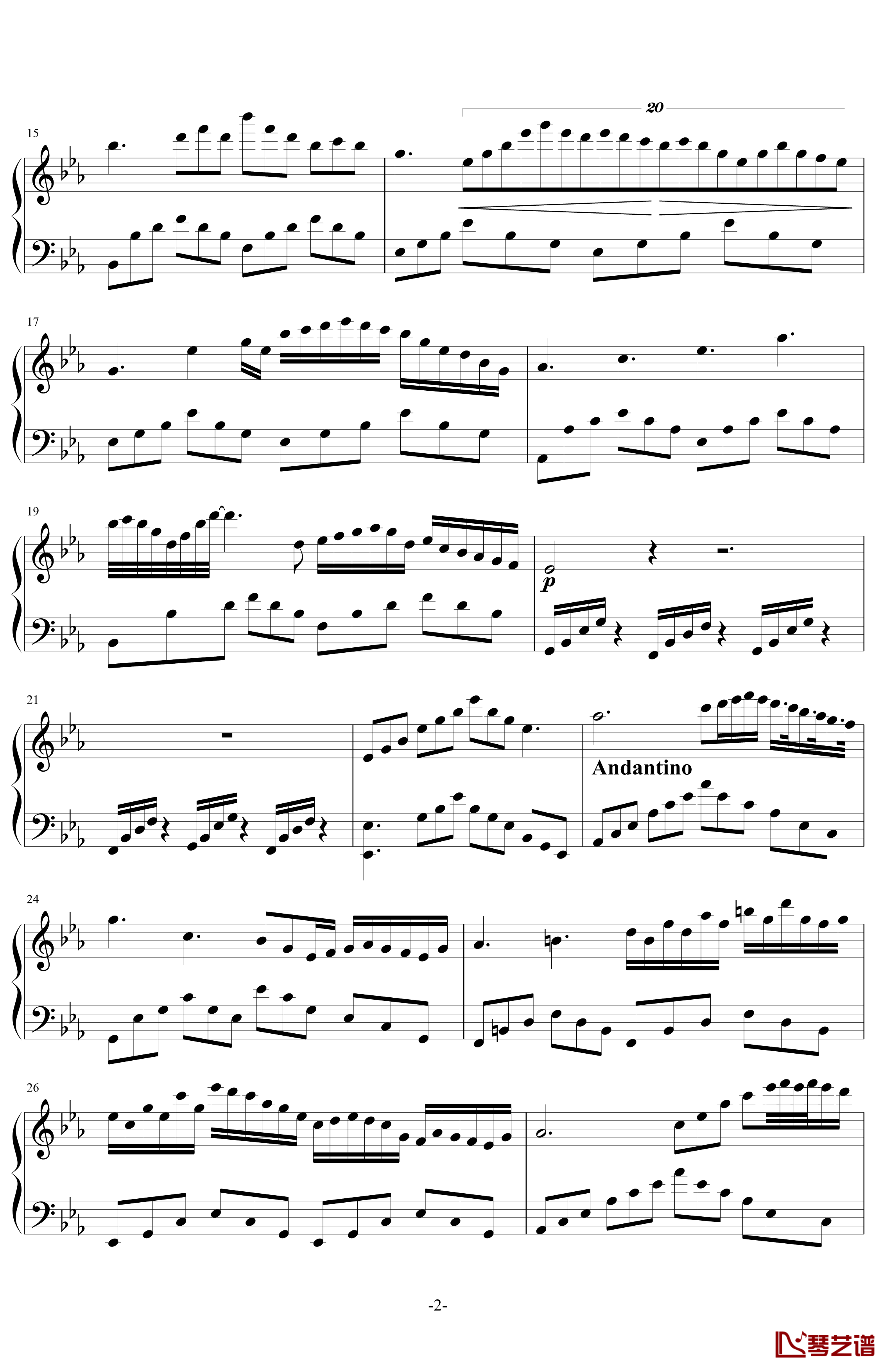 Nocturne in C minor钢琴谱-舍勒七世2