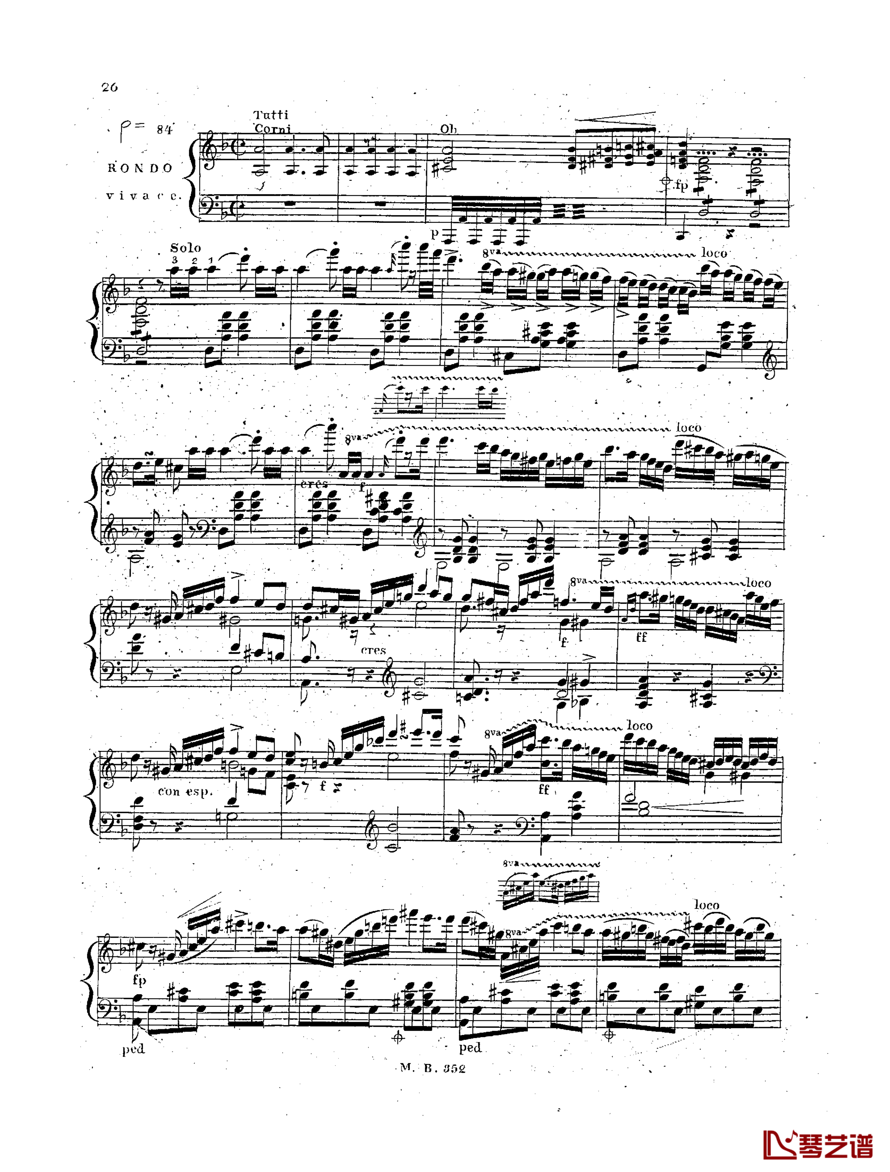  d小调第一钢琴协奏曲 Op.61  第三乐章钢琴谱-卡尔克布雷纳2