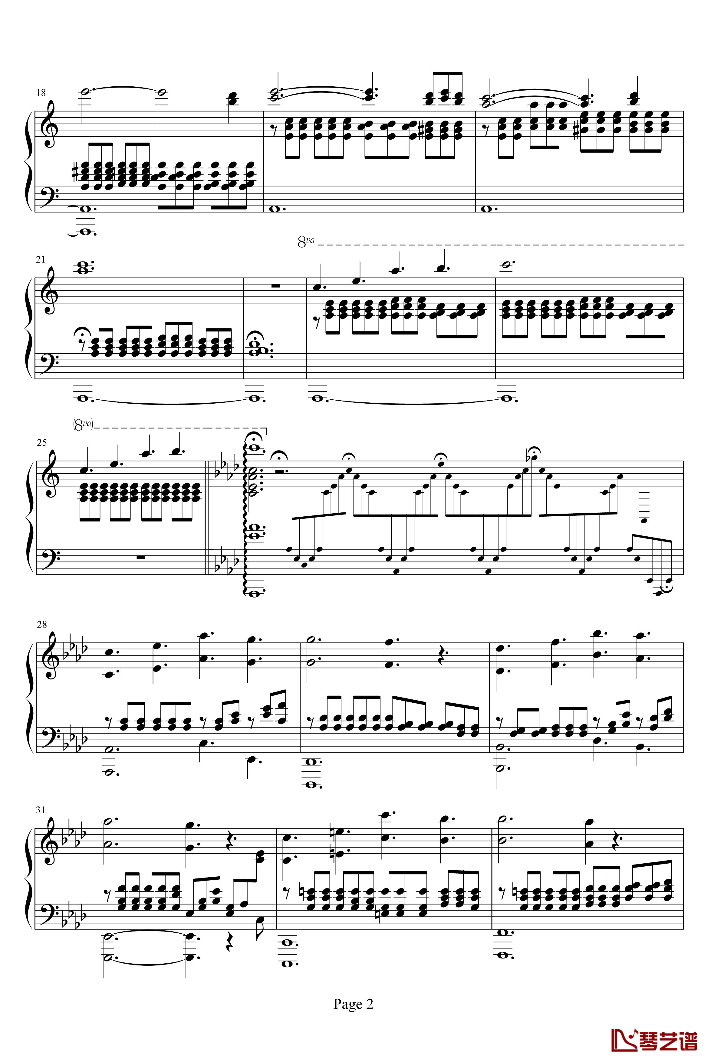 残月秋风钢琴谱-未知分类2