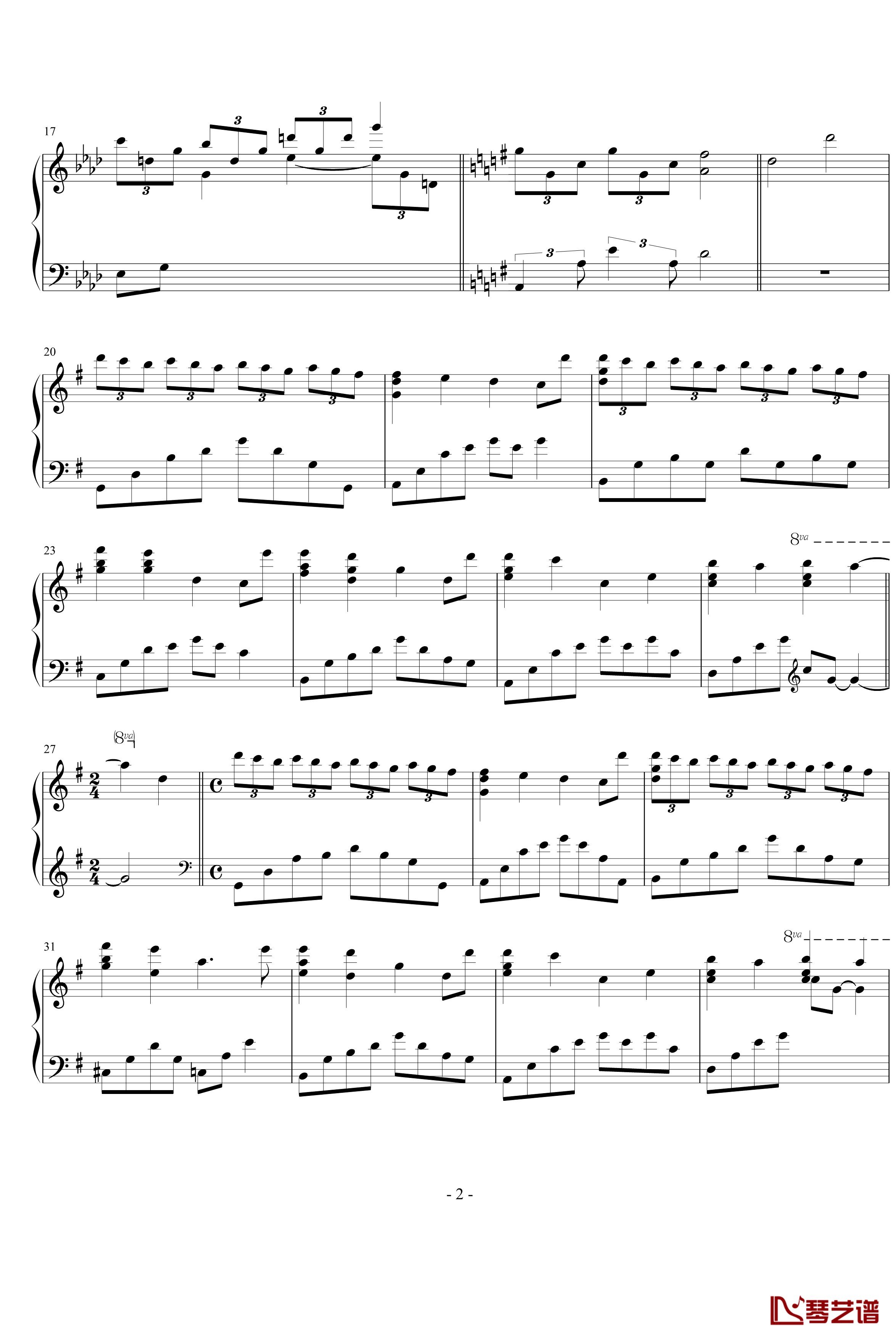 Badaeul Son Yul钢琴谱-Yiruma2