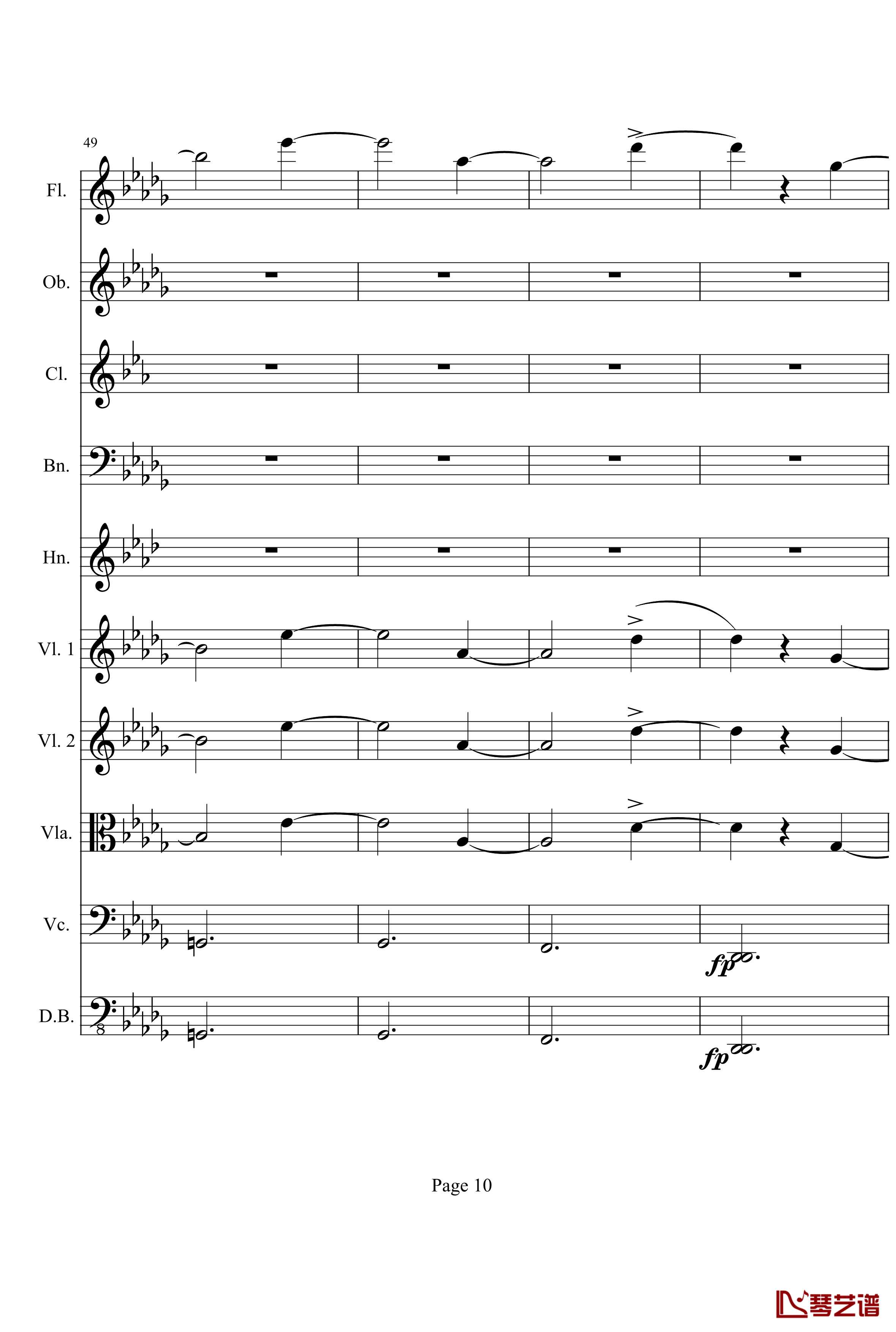 奏鸣曲之交响钢琴谱-第14首-Ⅱ-贝多芬-beethoven10