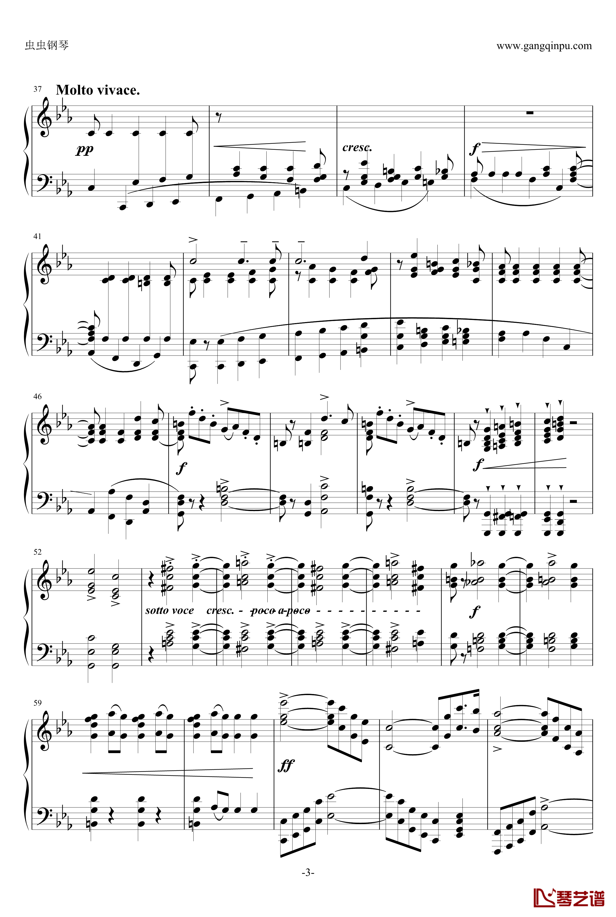 自由射手序曲钢琴谱-韦伯-李斯特3