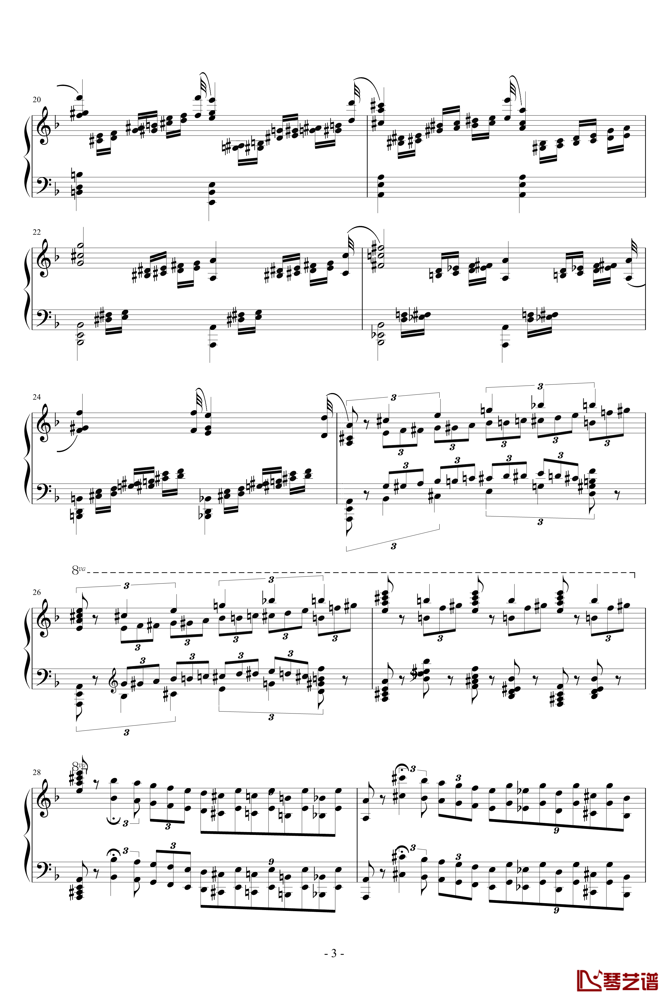 Mazeppa钢琴谱-超技练习曲第4首-李斯特3