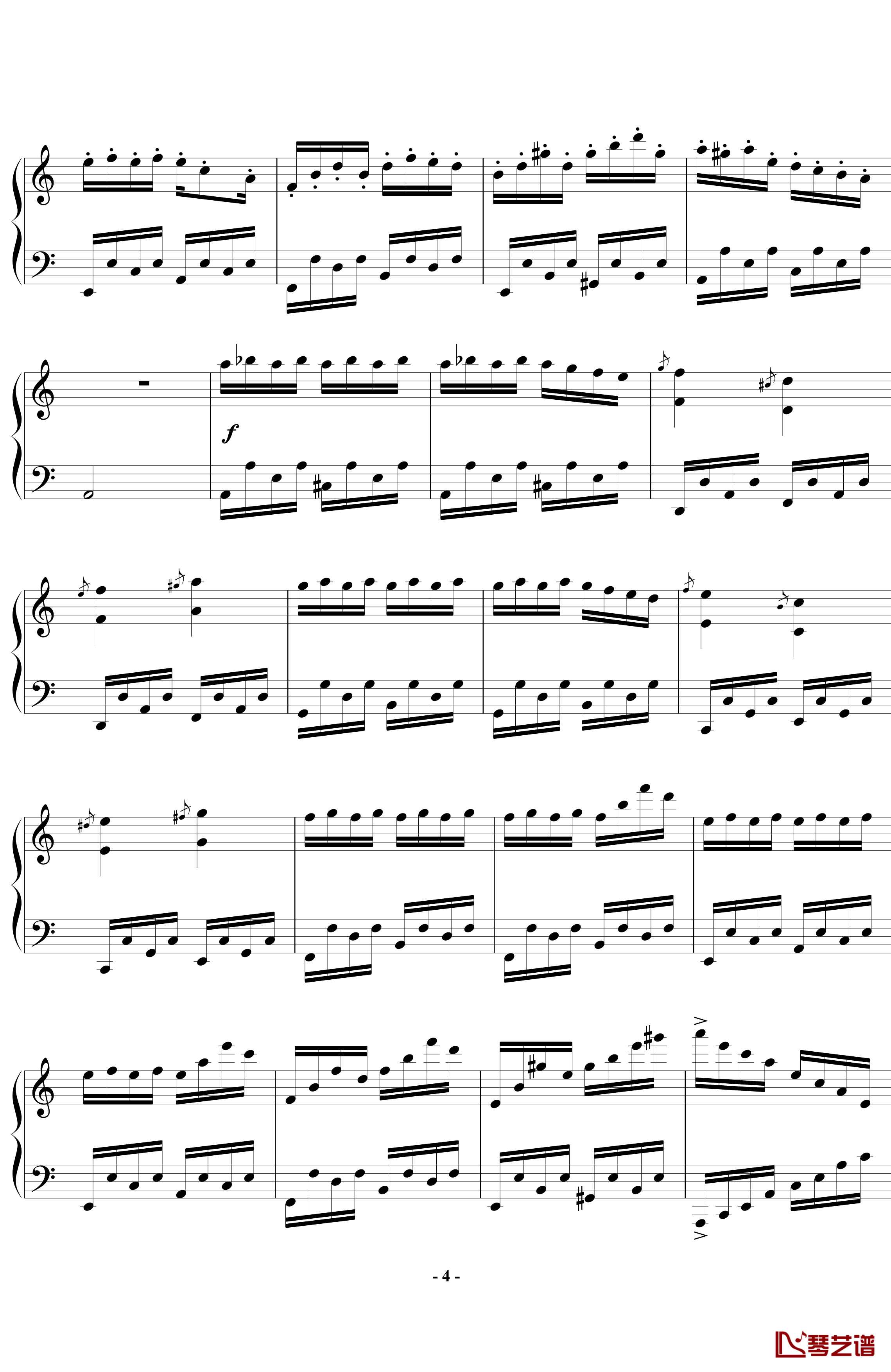 帕格尼尼飞絮曲钢琴谱-标准版-马克西姆-Maksim·Mrvica4