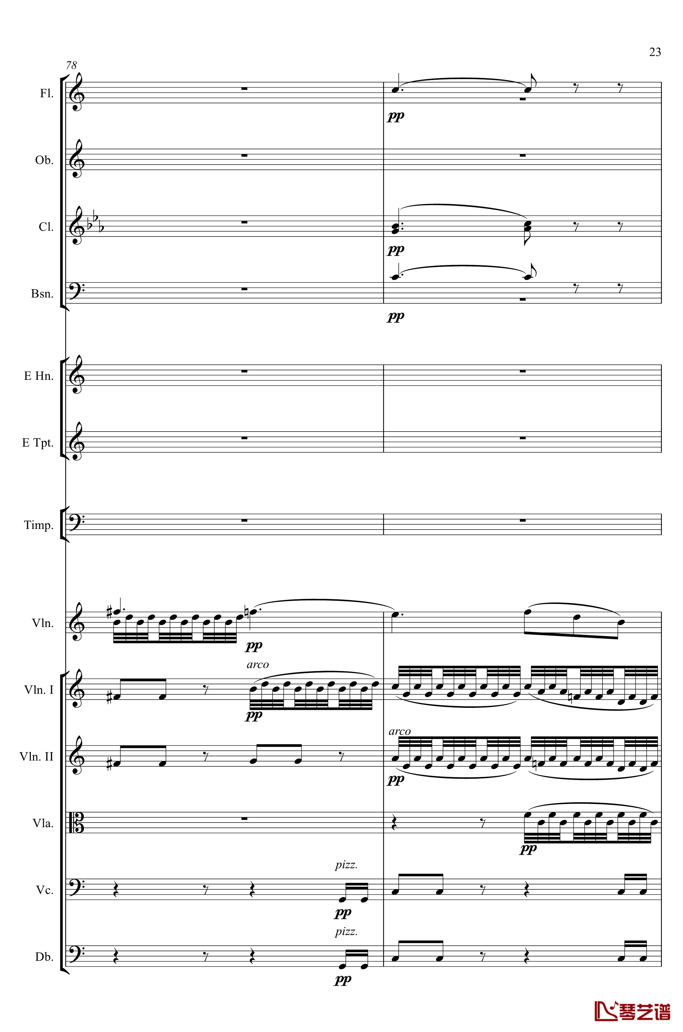 e小调小提琴协奏曲Op.64钢琴谱-第二乐章-Felix Mendelssohn23