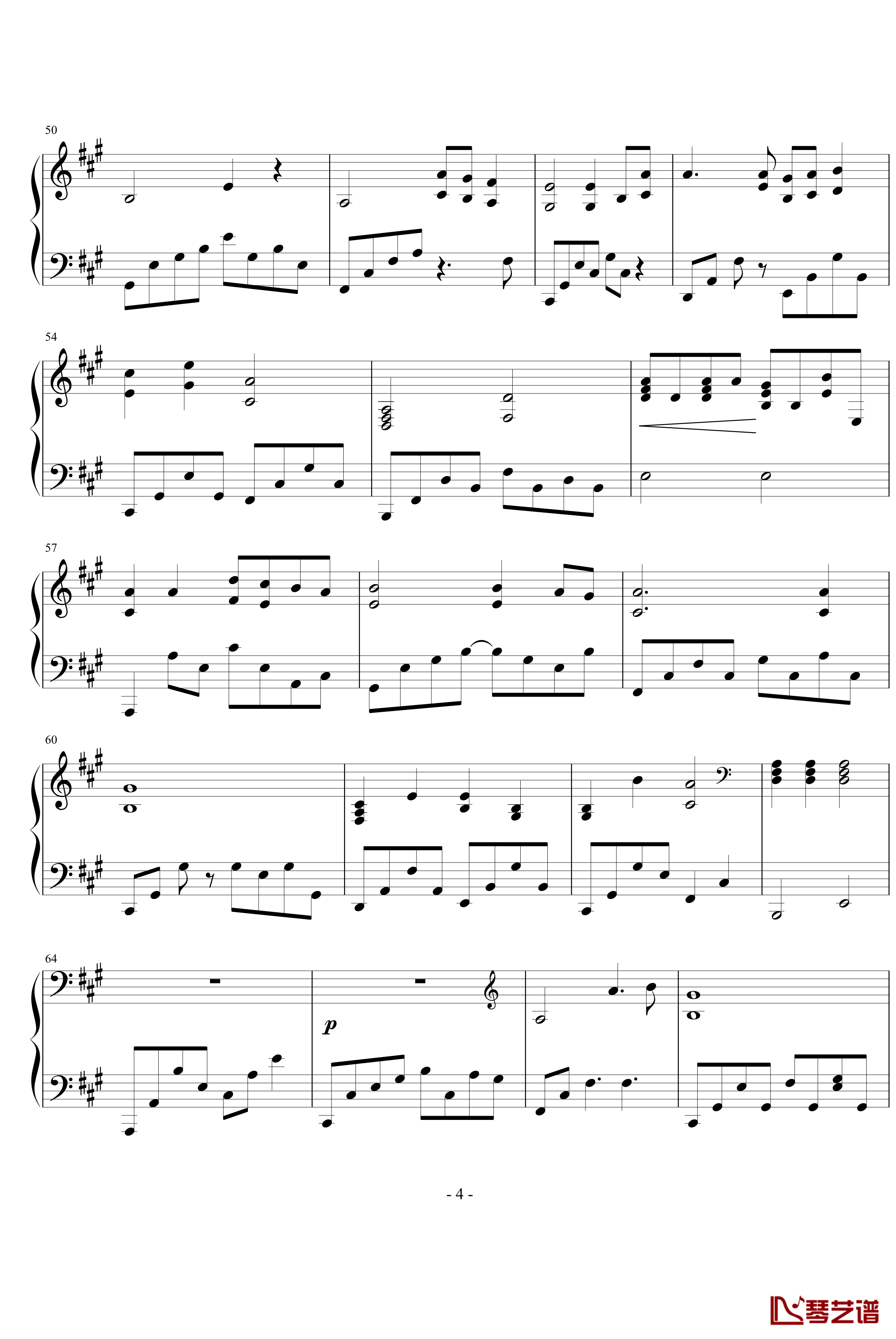 爱与希望钢琴谱-钢琴伴奏谱完美版-林俊杰-Ver1.04