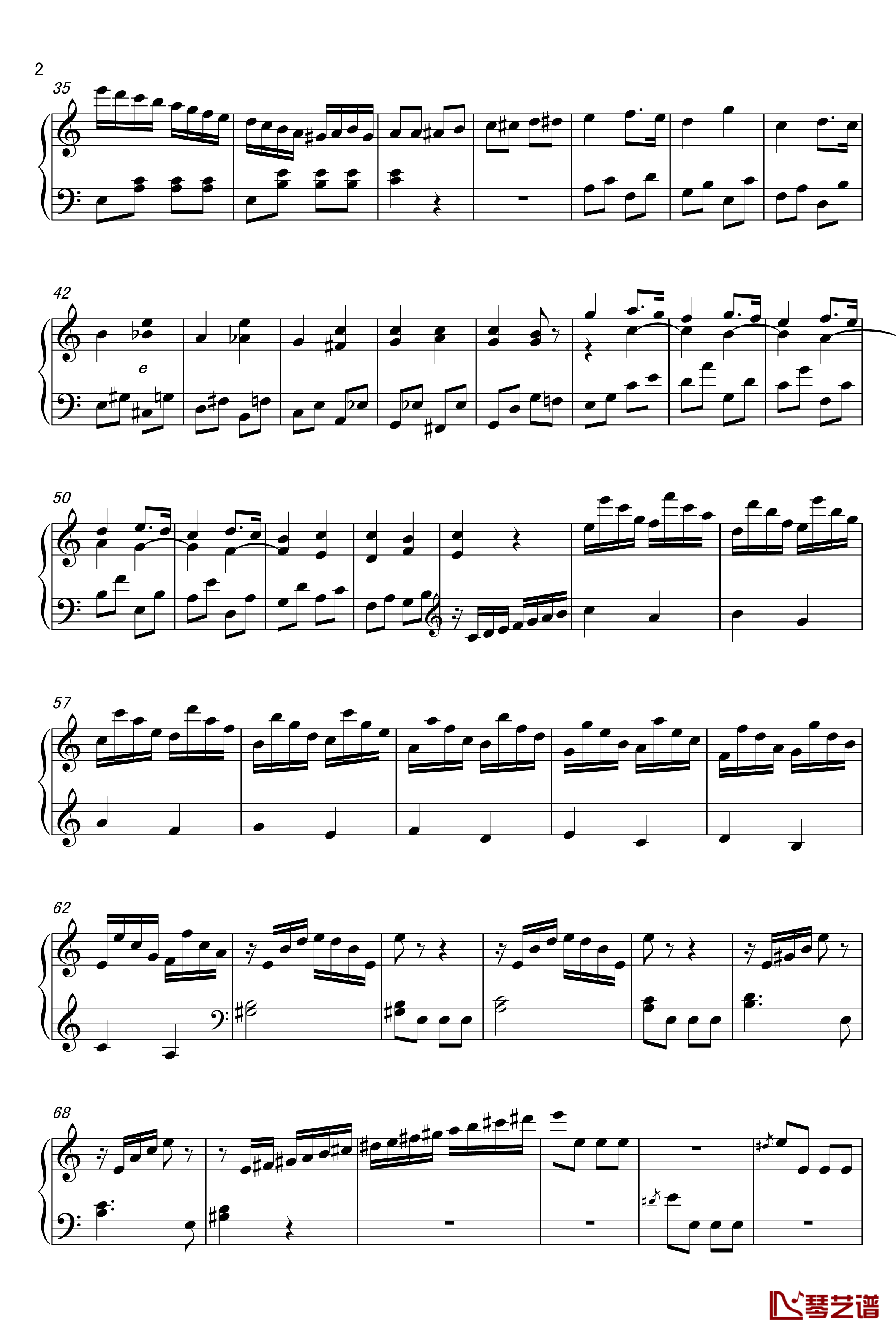 库伦小奏鸣曲钢琴谱-库伦-第三乐章2