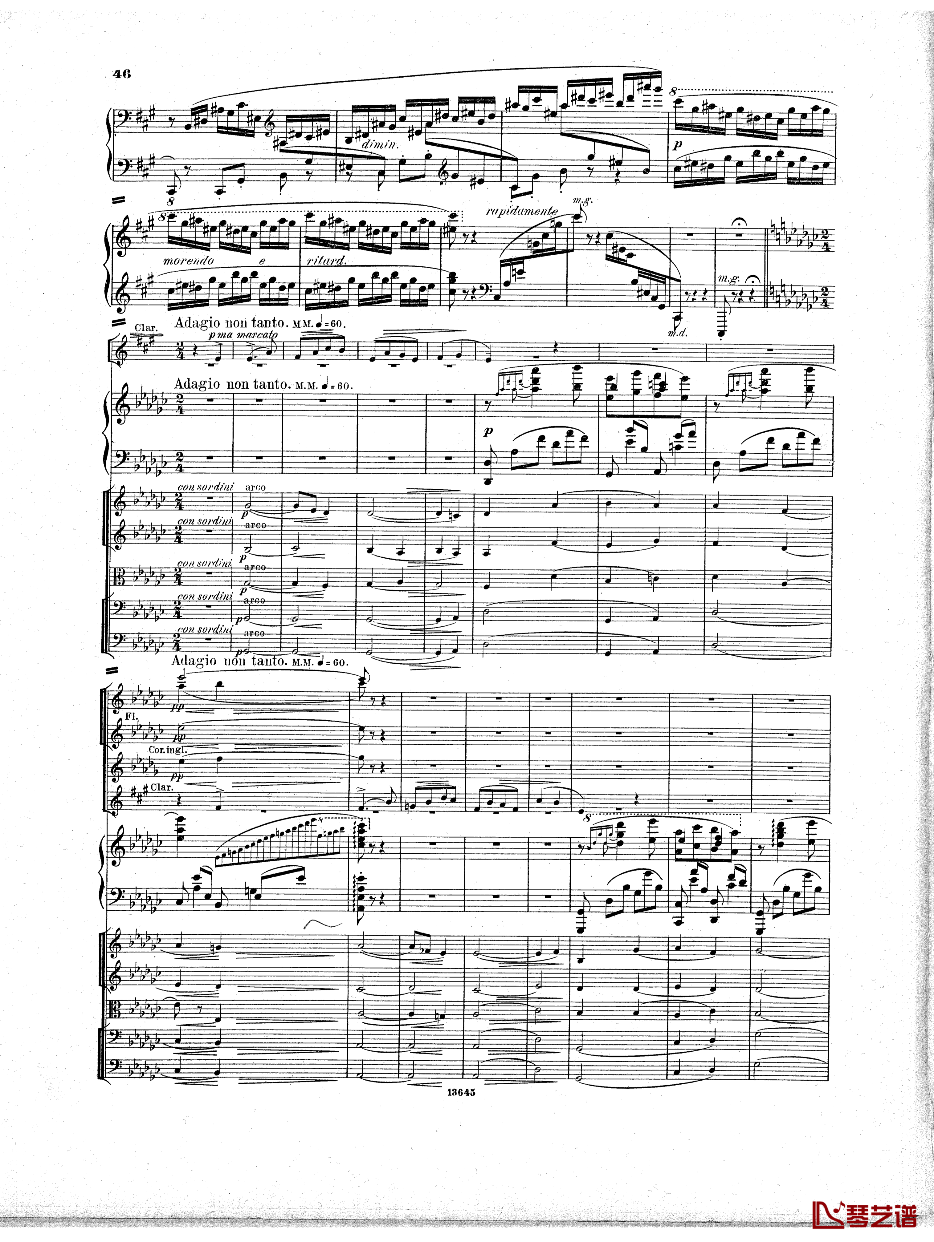 Lyapunov 降E小调第一钢琴协奏曲 Op.4钢琴谱-Lyapunov45