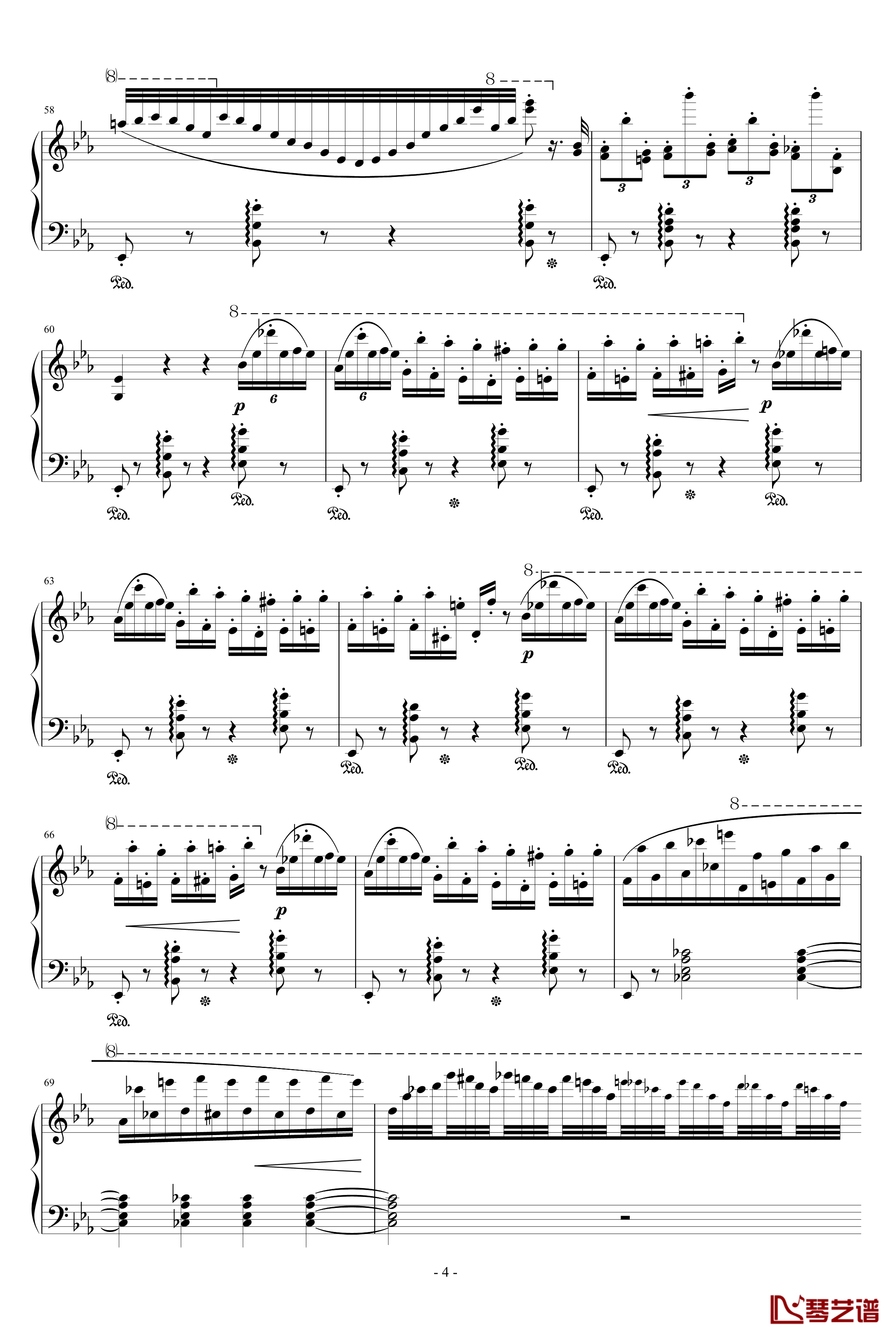 匈牙利狂想曲第9号钢琴谱-19首匈狂里篇幅最浩大、技巧最艰深的作品之一-李斯特4