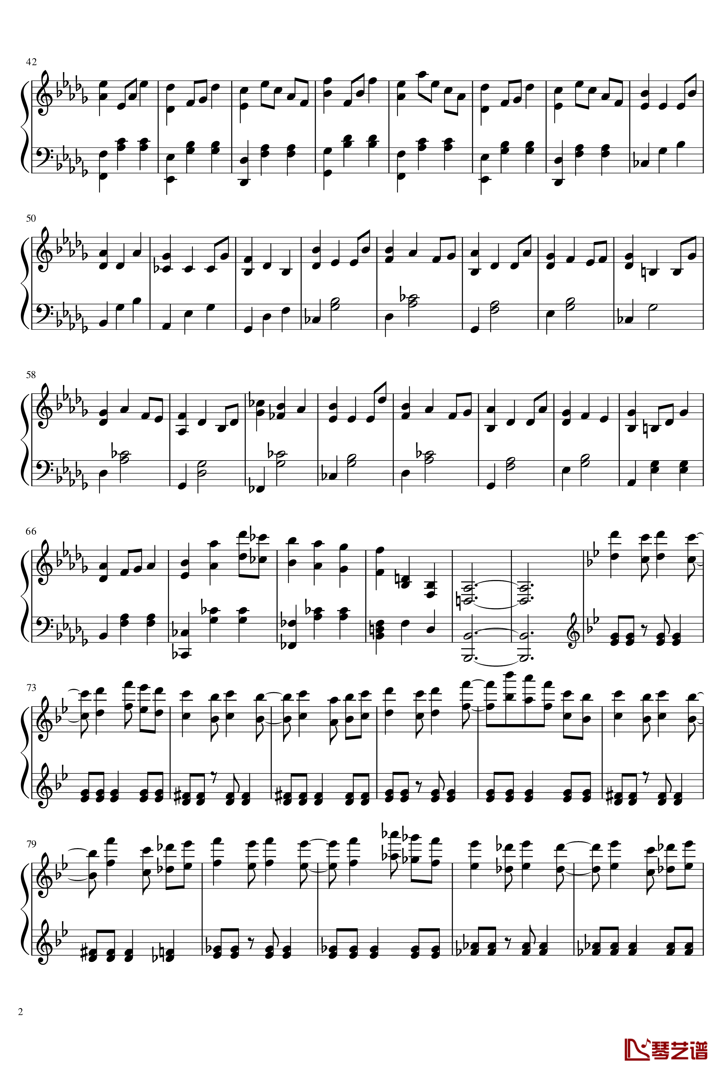 摩天轮钢琴谱-PeterPan_n2